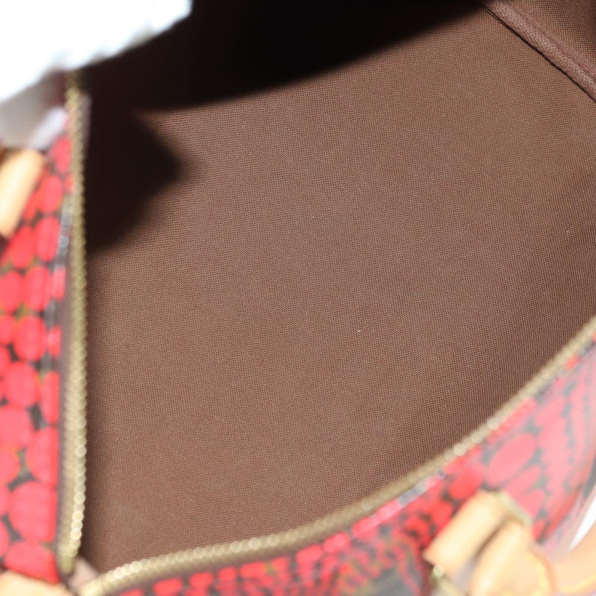LOUIS VUITTON Dot Infinity Yayoi Kusama Speedy 30 Bag Red M40693 Auth 179418SAM