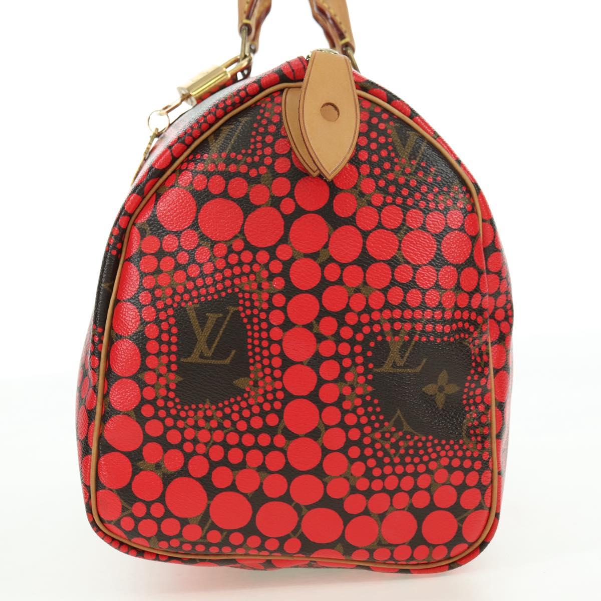 LOUIS VUITTON Dot Infinity Yayoi Kusama Speedy 30 Bag Red M40693 Auth 179418SAM
