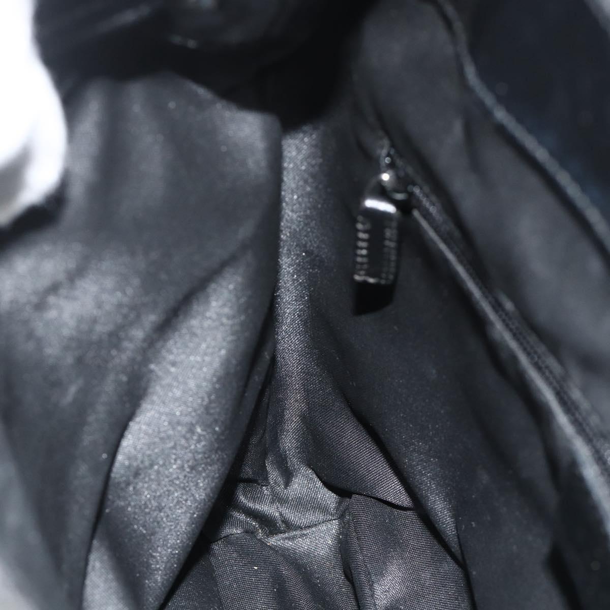 GUCCI GG Canvas Backpack Black Silver 003 0242 Auth 179459
