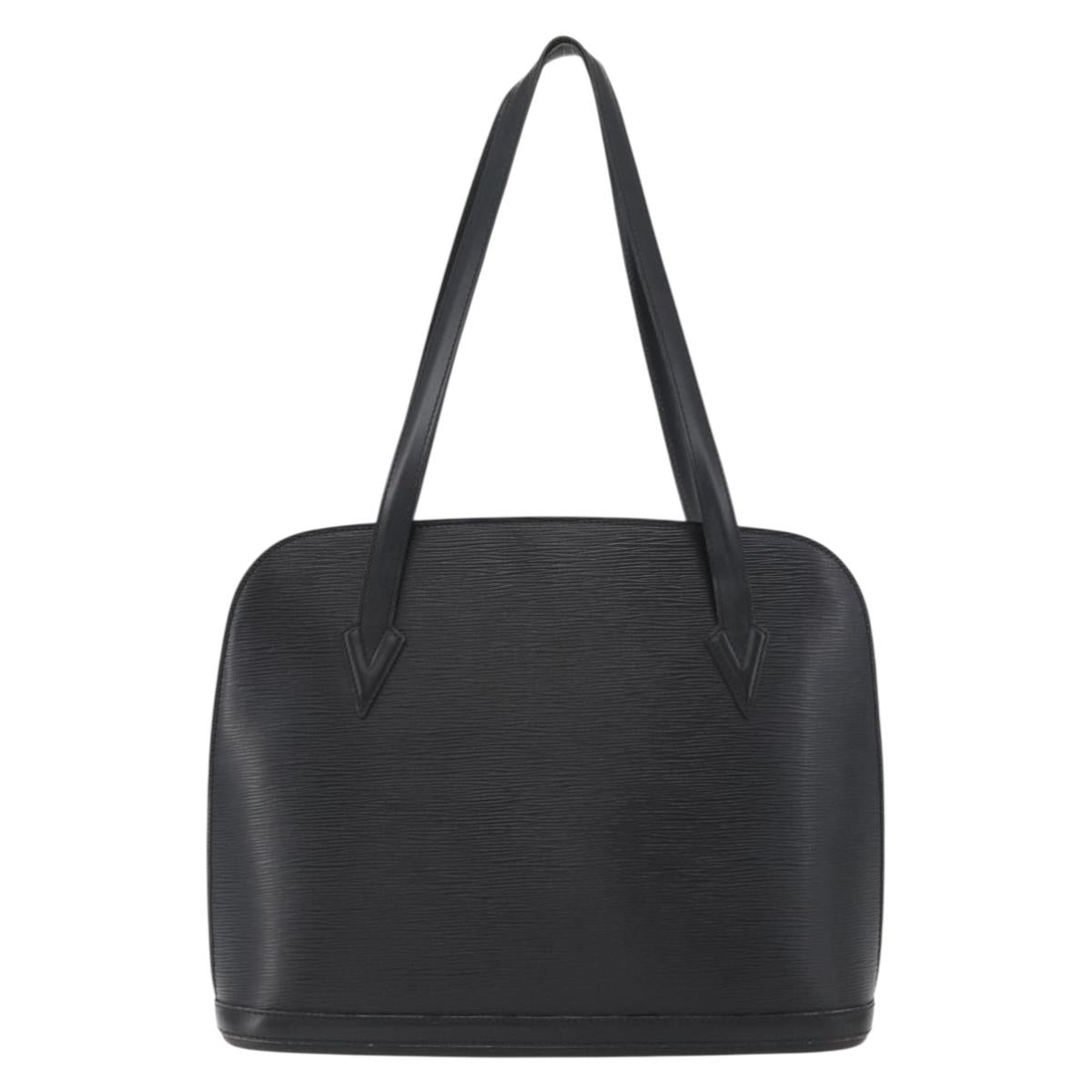 LOUIS VUITTON Epi Lussac Shoulder Bag Black M52282 LV Auth 179463