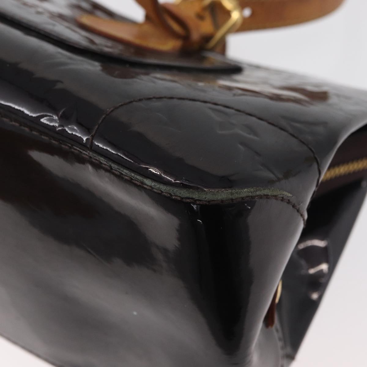 LOUIS VUITTON Monogram Vernis Rosewood Avenue Bag Amarante M93510 Auth 179465