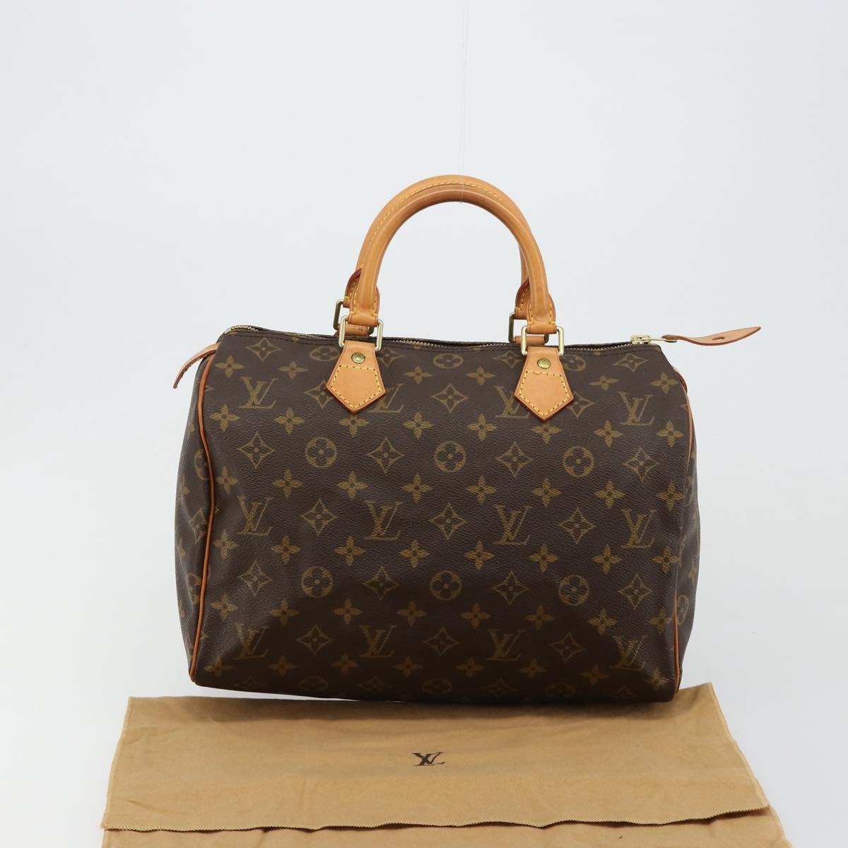 LOUIS VUITTON Monogram Speedy 30 Hand Bag M41526 LV Auth 179480A