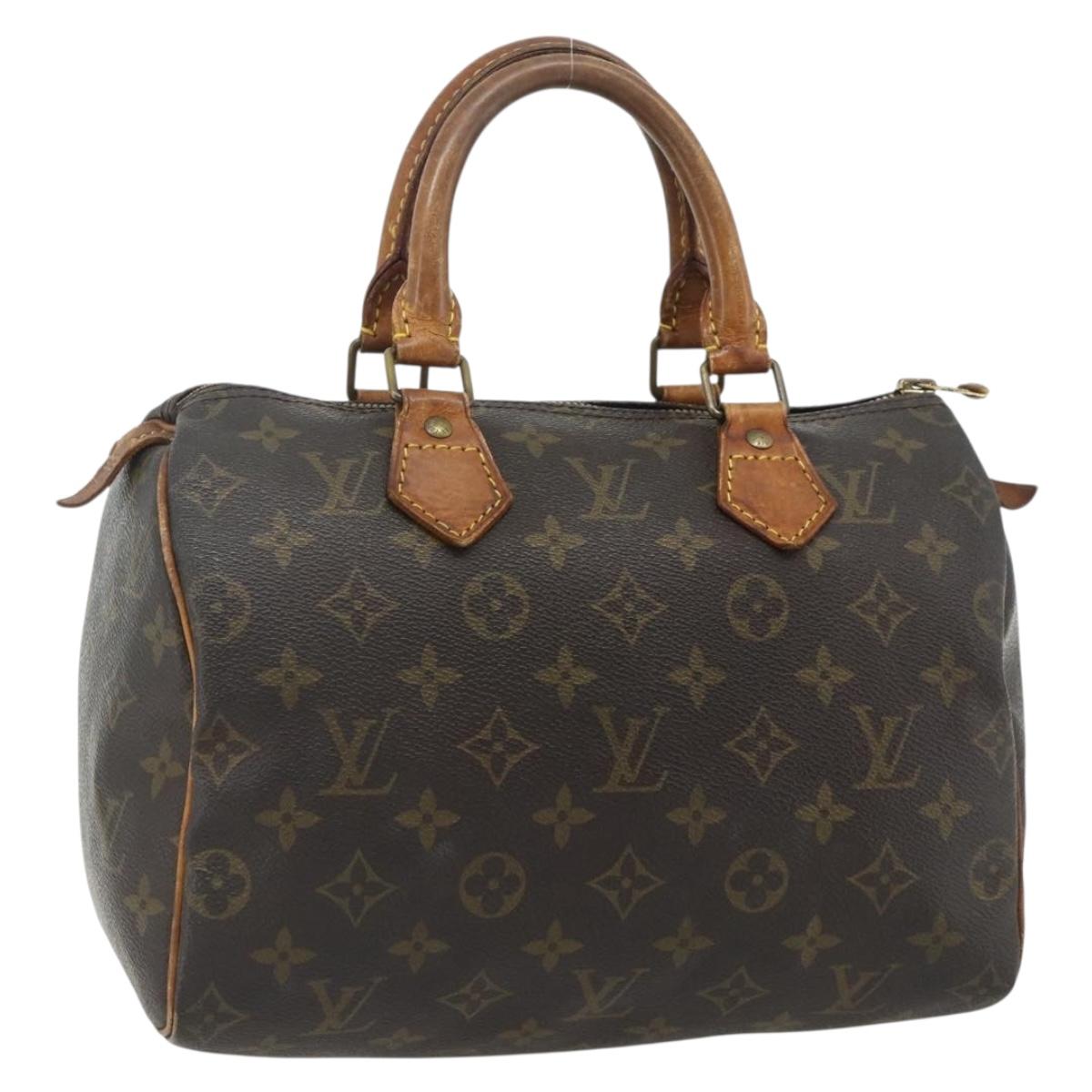 LOUIS VUITTON Monogram Speedy 25 Hand Bag M41528 LV Auth 179482