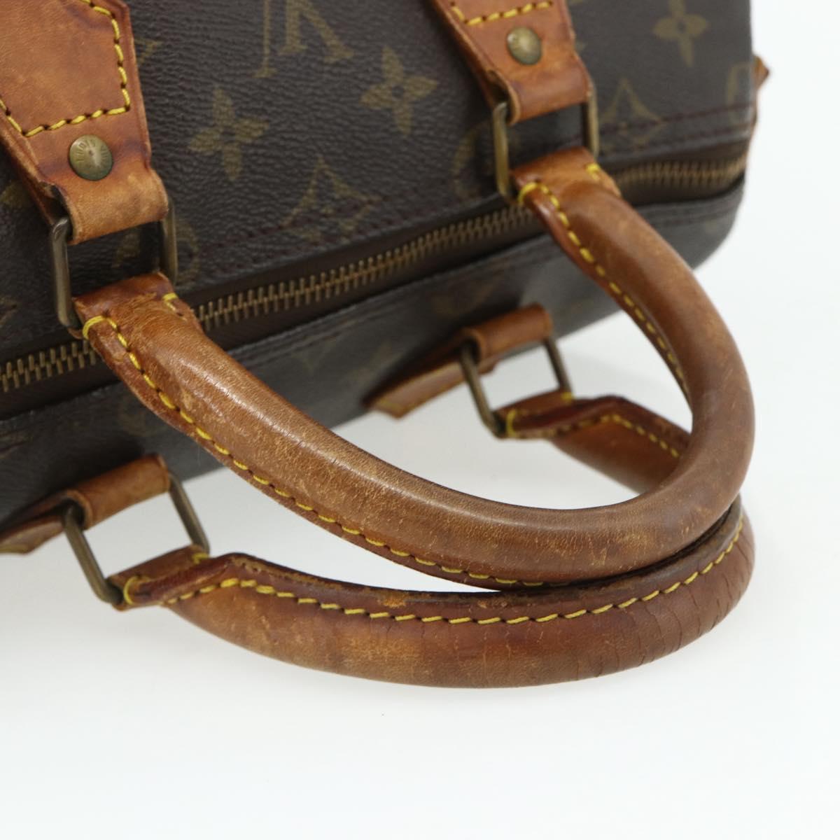 LOUIS VUITTON Monogram Speedy 25 Hand Bag M41528 LV Auth 179482