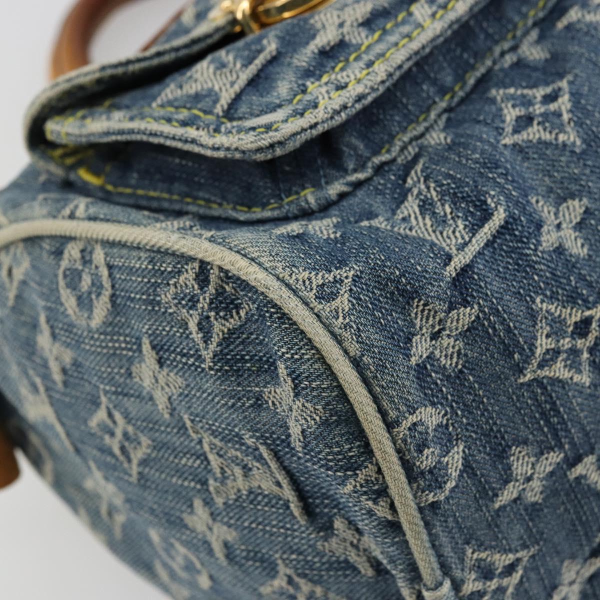 LOUIS VUITTON Monogram Denim Neo Speedy Hand Bag Blue M95019 LV Auth 179490V