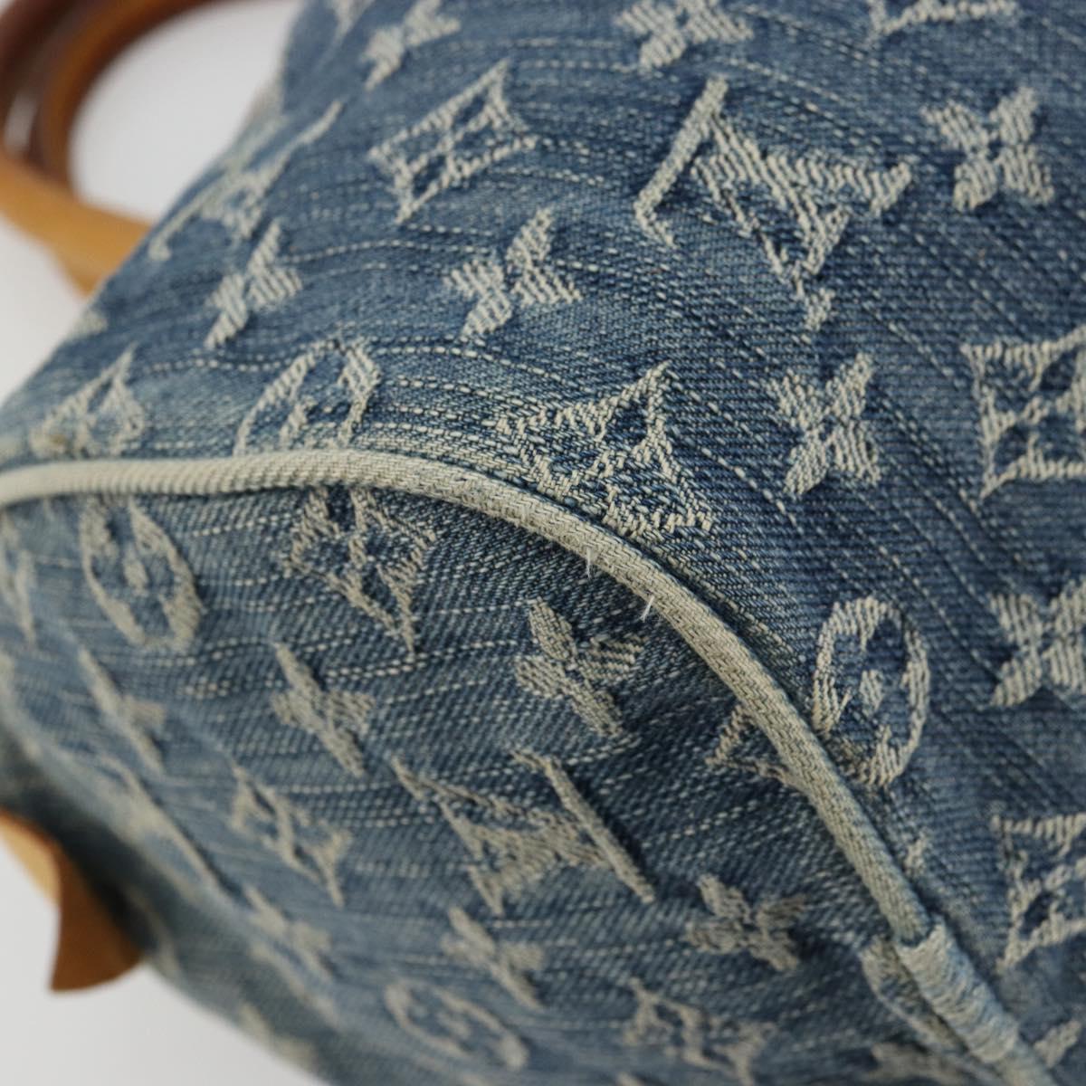 LOUIS VUITTON Monogram Denim Neo Speedy Hand Bag Blue M95019 LV Auth 179490V