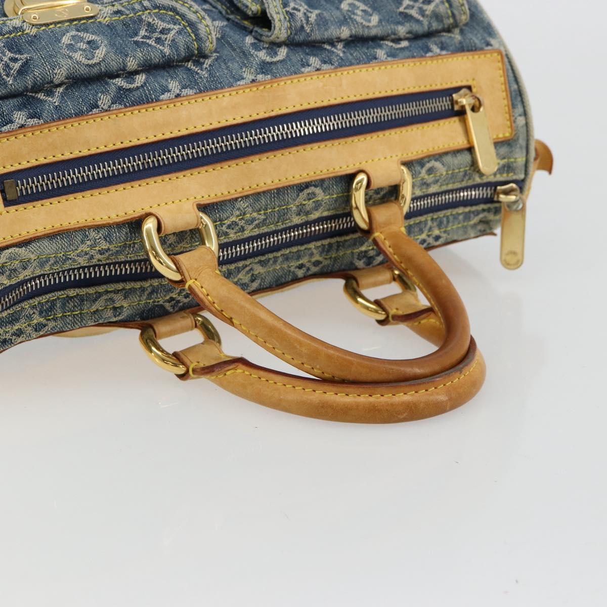 LOUIS VUITTON Monogram Denim Neo Speedy Hand Bag Blue M95019 LV Auth 179490V