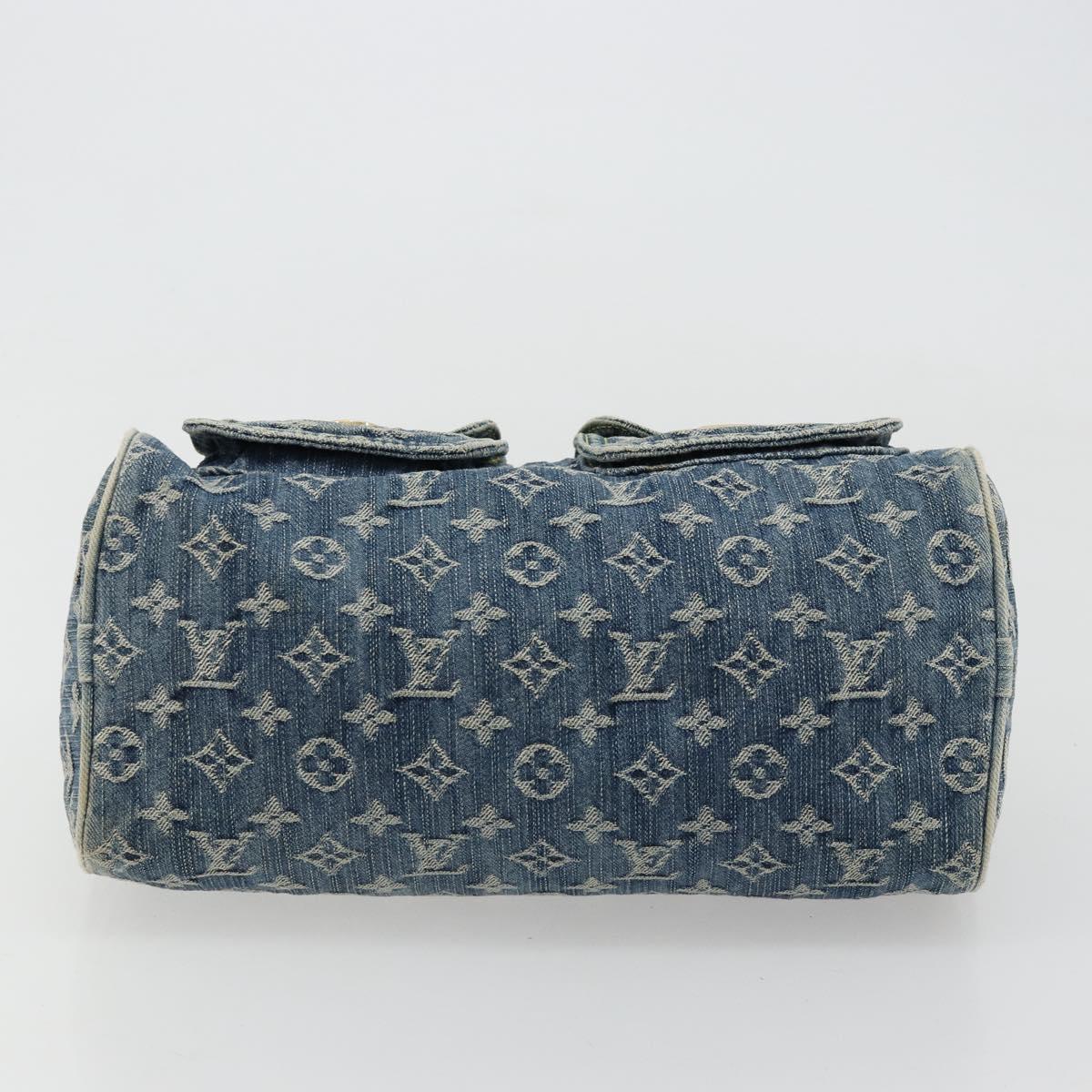 LOUIS VUITTON Monogram Denim Neo Speedy Hand Bag Blue M95019 LV Auth 179490V
