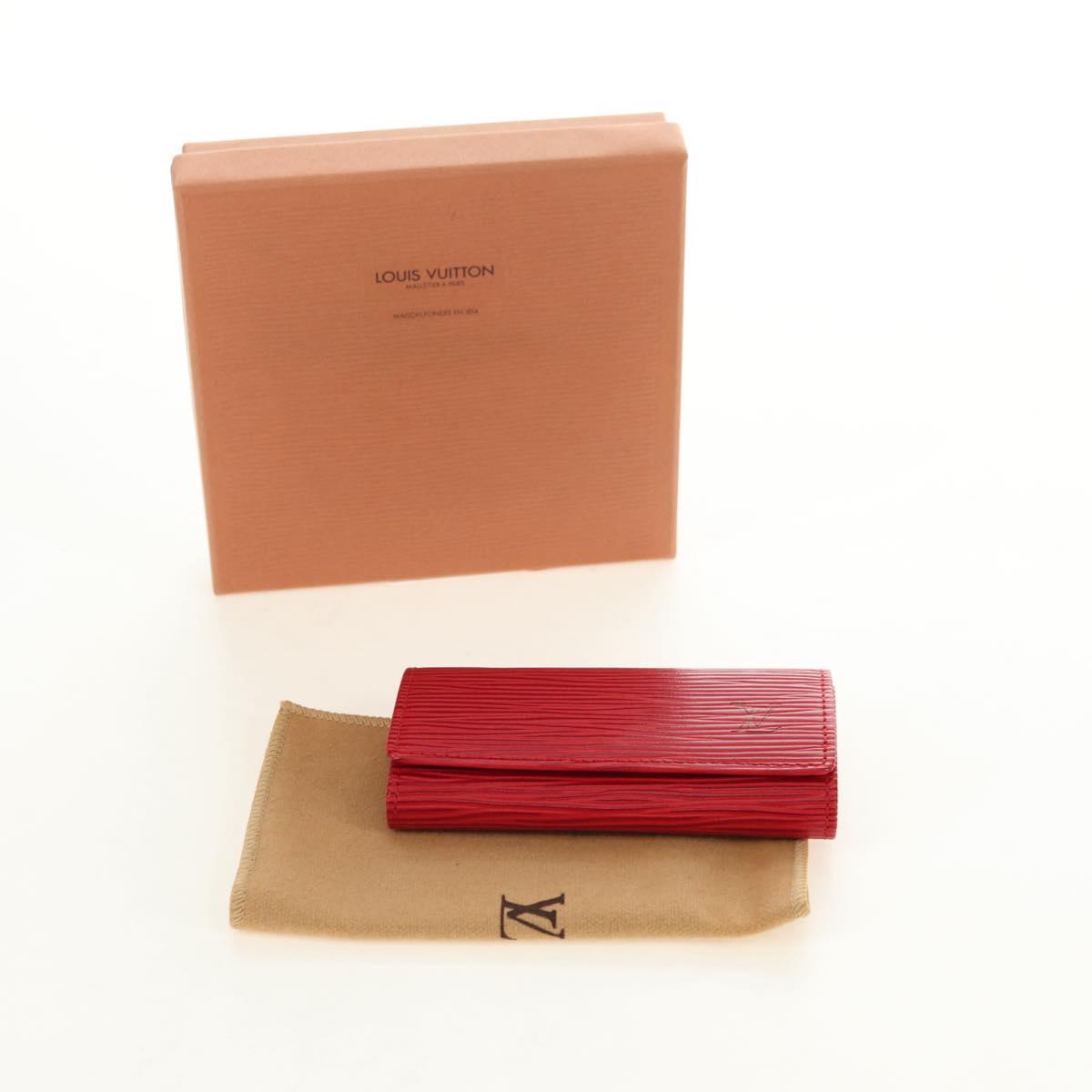 LOUIS VUITTON Epi Multicles 4 Key Case Red M63827 LV Auth 179511M