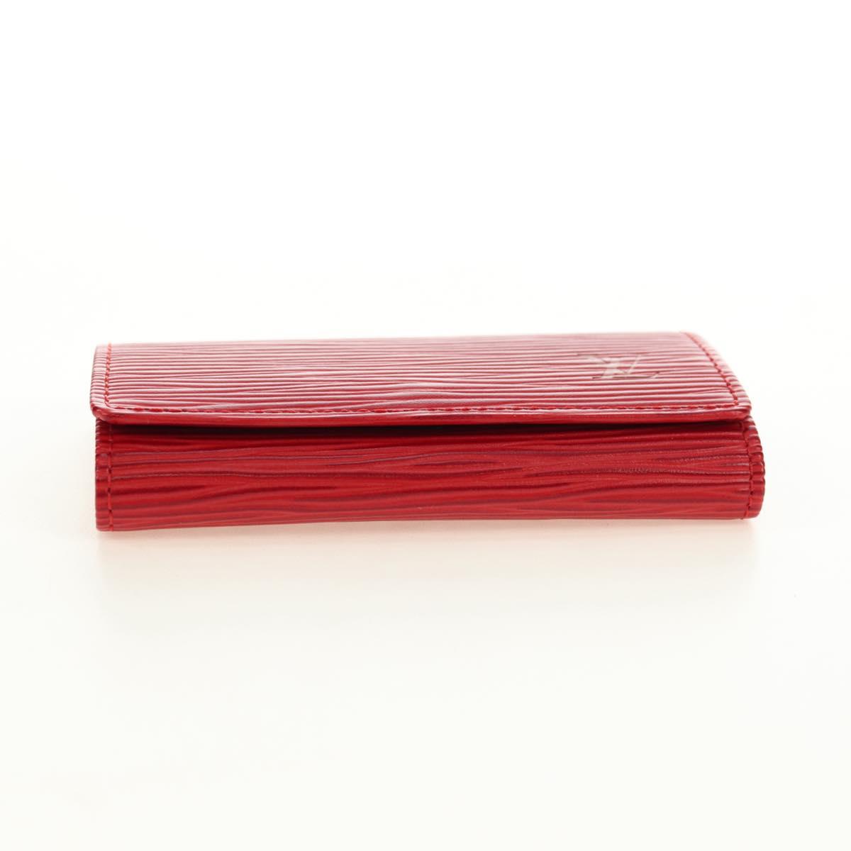 LOUIS VUITTON Epi Multicles 4 Key Case Red M63827 LV Auth 179511M