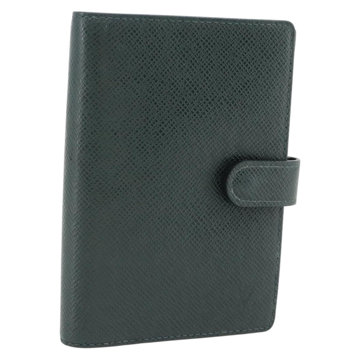 LOUIS VUITTON Taiga Agenda PM Day Planner Cover Epicea R20424 LV Auth 179521