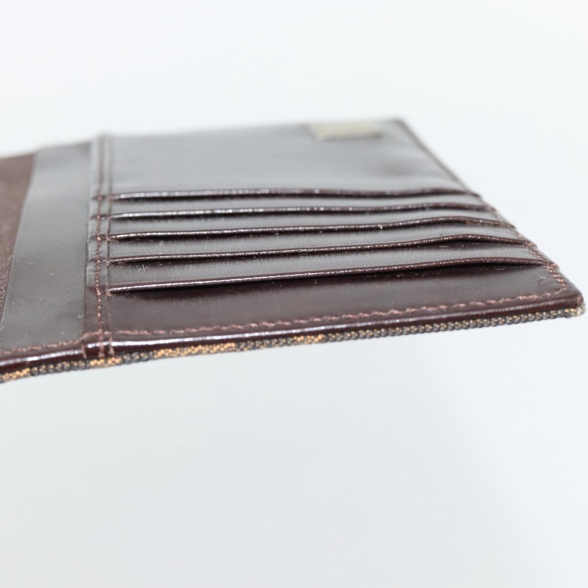 FENDI Zucca Canvas Day Planner Cover Brown Black Auth 179522A