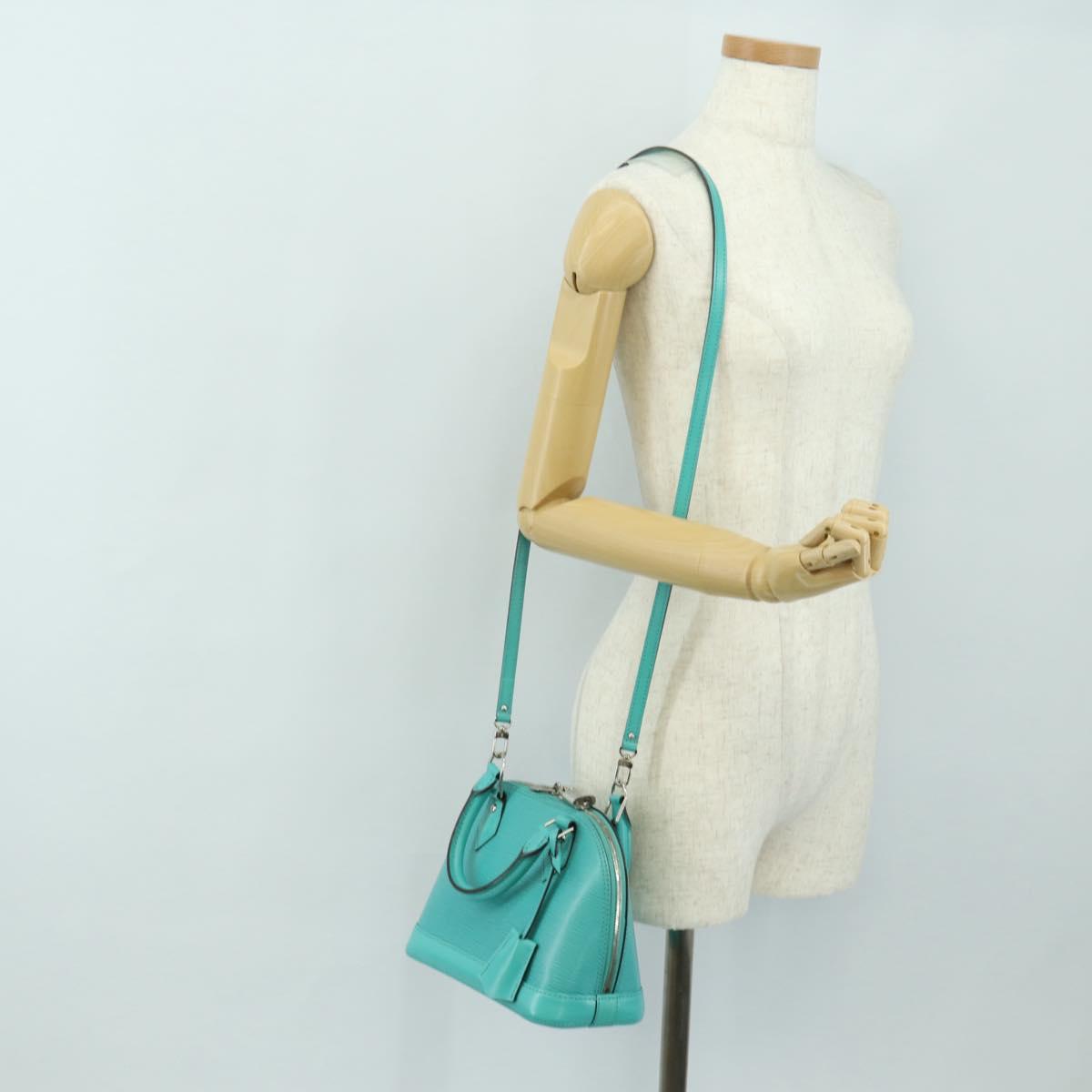 LOUIS VUITTON Epi Alma BB Hand Bag 2way Turquoise Blue M40853 LV Auth 179527SAM