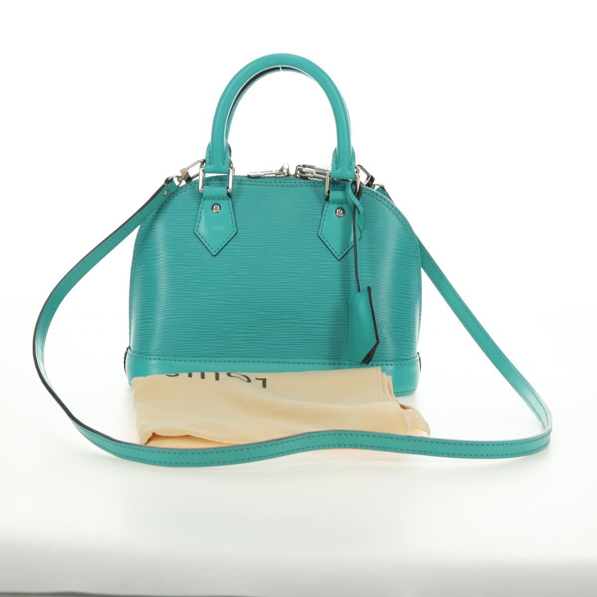 LOUIS VUITTON Epi Alma BB Hand Bag 2way Turquoise Blue M40853 LV Auth 179527SAM