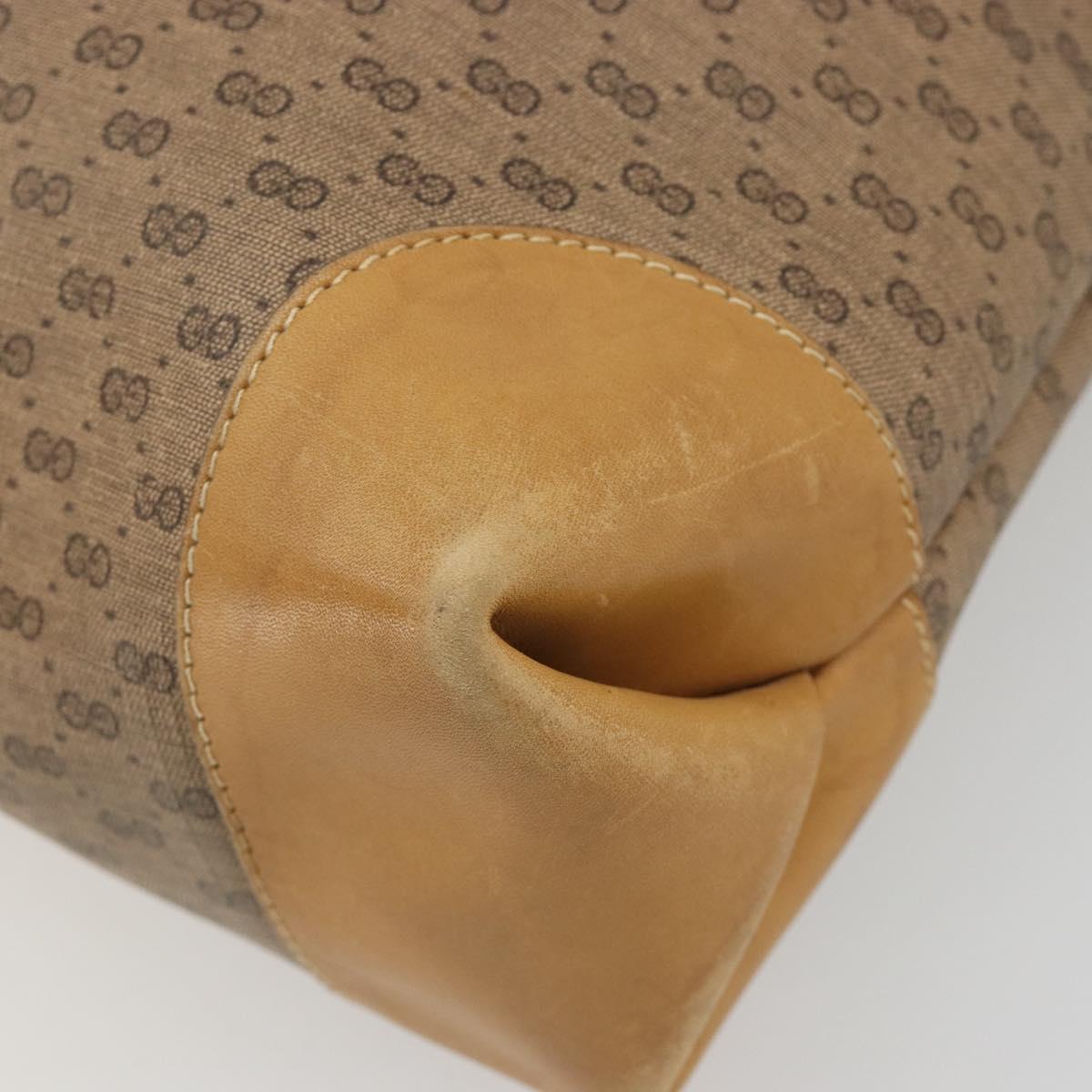 GUCCI Micro GG Supreme Web Sherry Line Bag PVC Beige 002 904 0131 Auth 179549