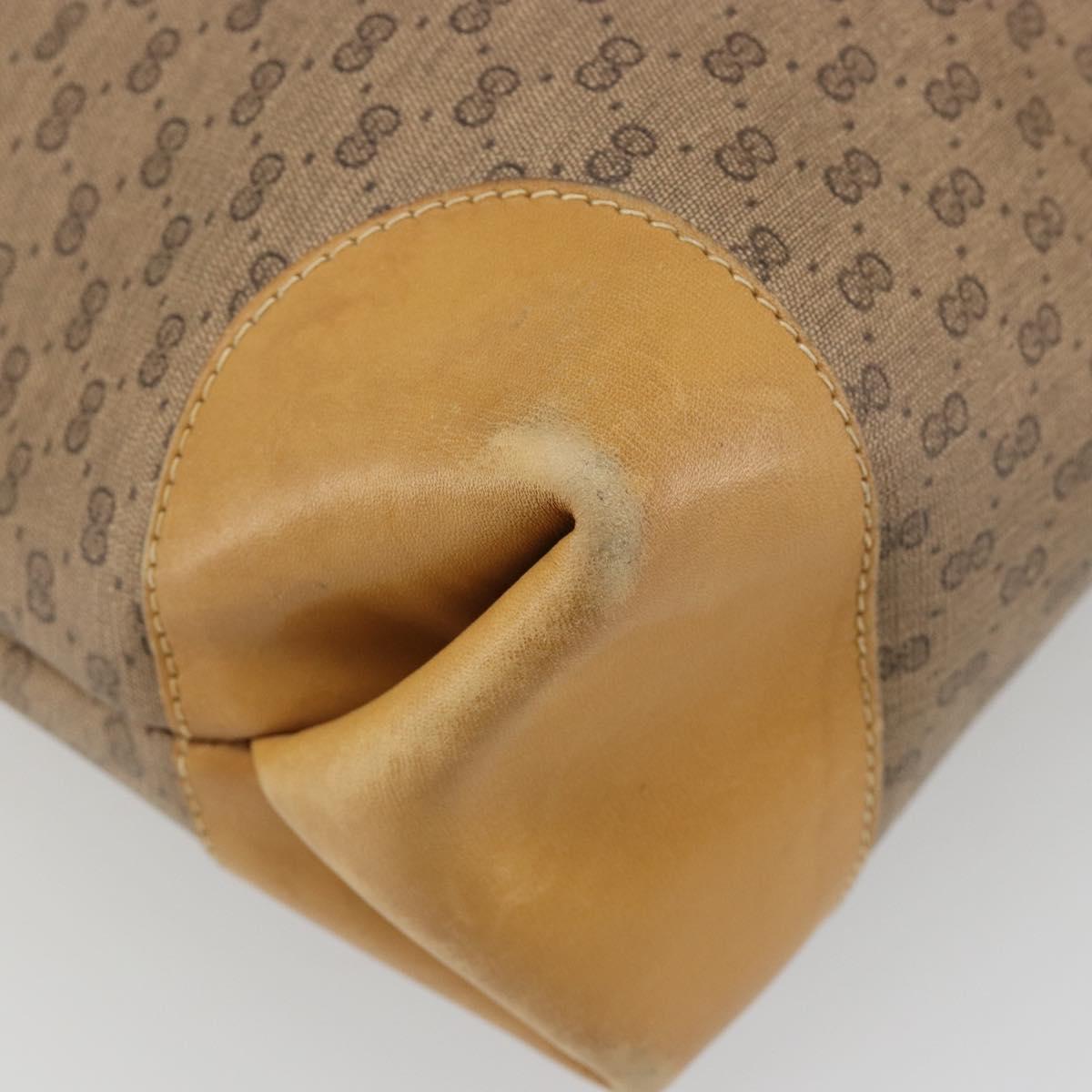 GUCCI Micro GG Supreme Web Sherry Line Bag PVC Beige 002 904 0131 Auth 179549