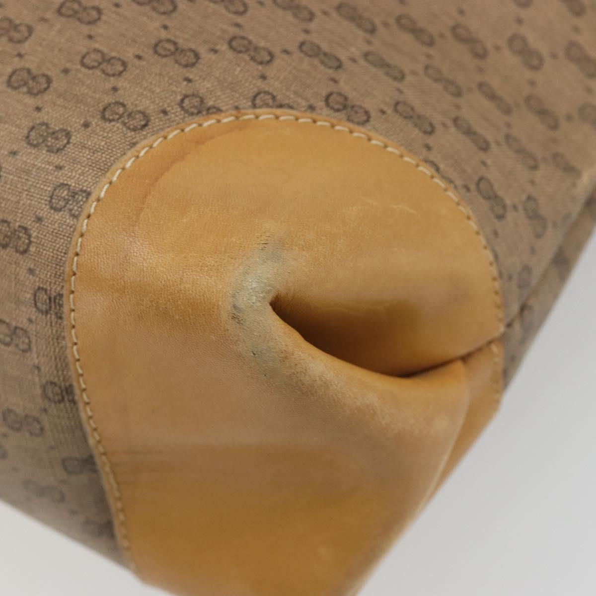 GUCCI Micro GG Supreme Web Sherry Line Bag PVC Beige 002 904 0131 Auth 179549