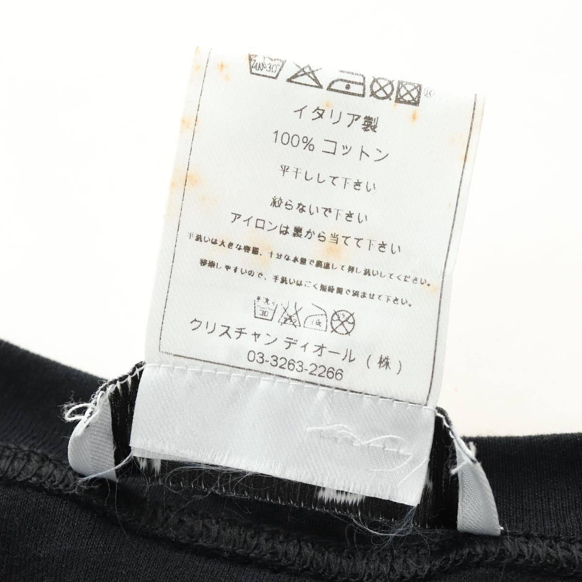 Christian Dior Tank Top Cotton Black Auth 179551M