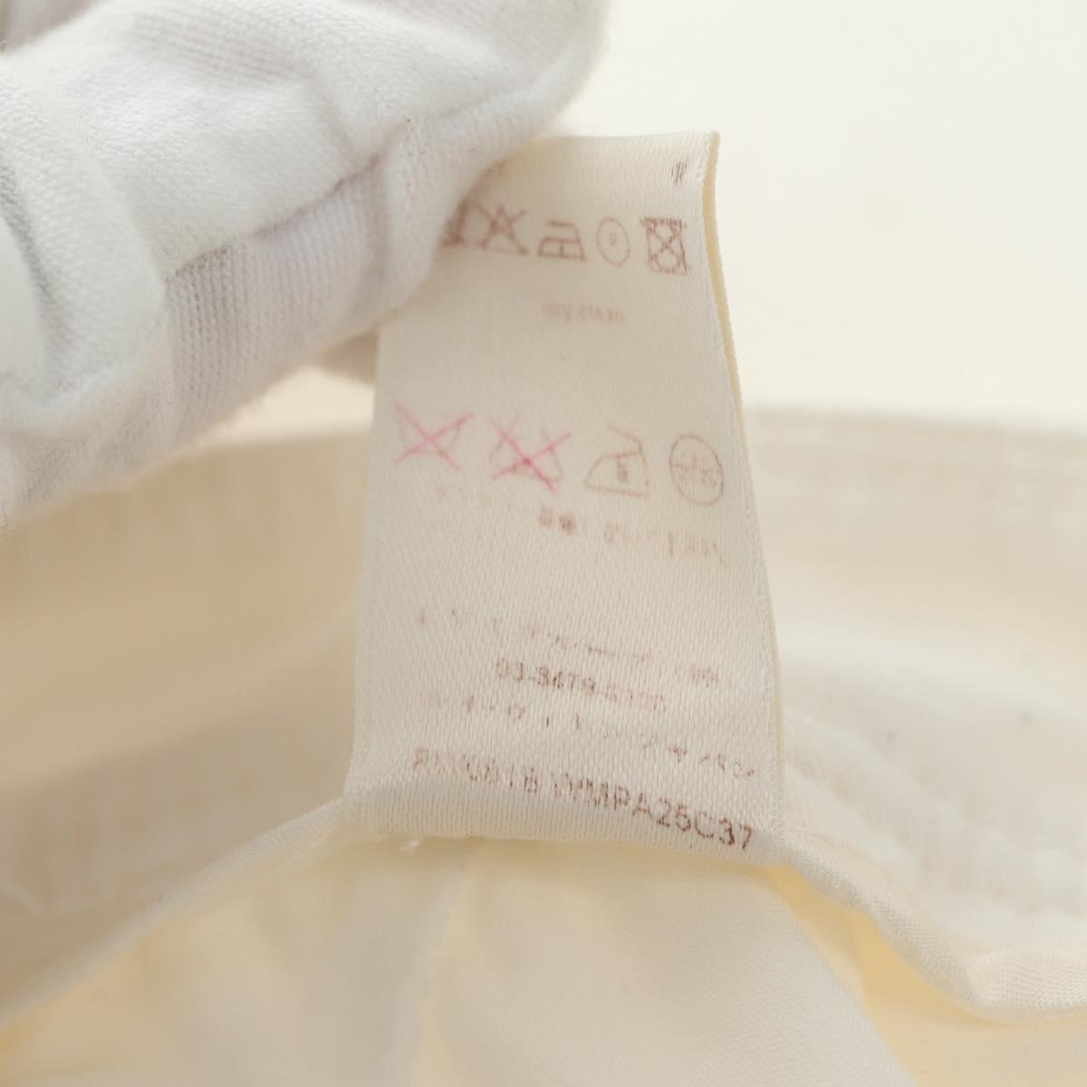 LOUIS VUITTON Pants Cotton White LV Auth 179552M