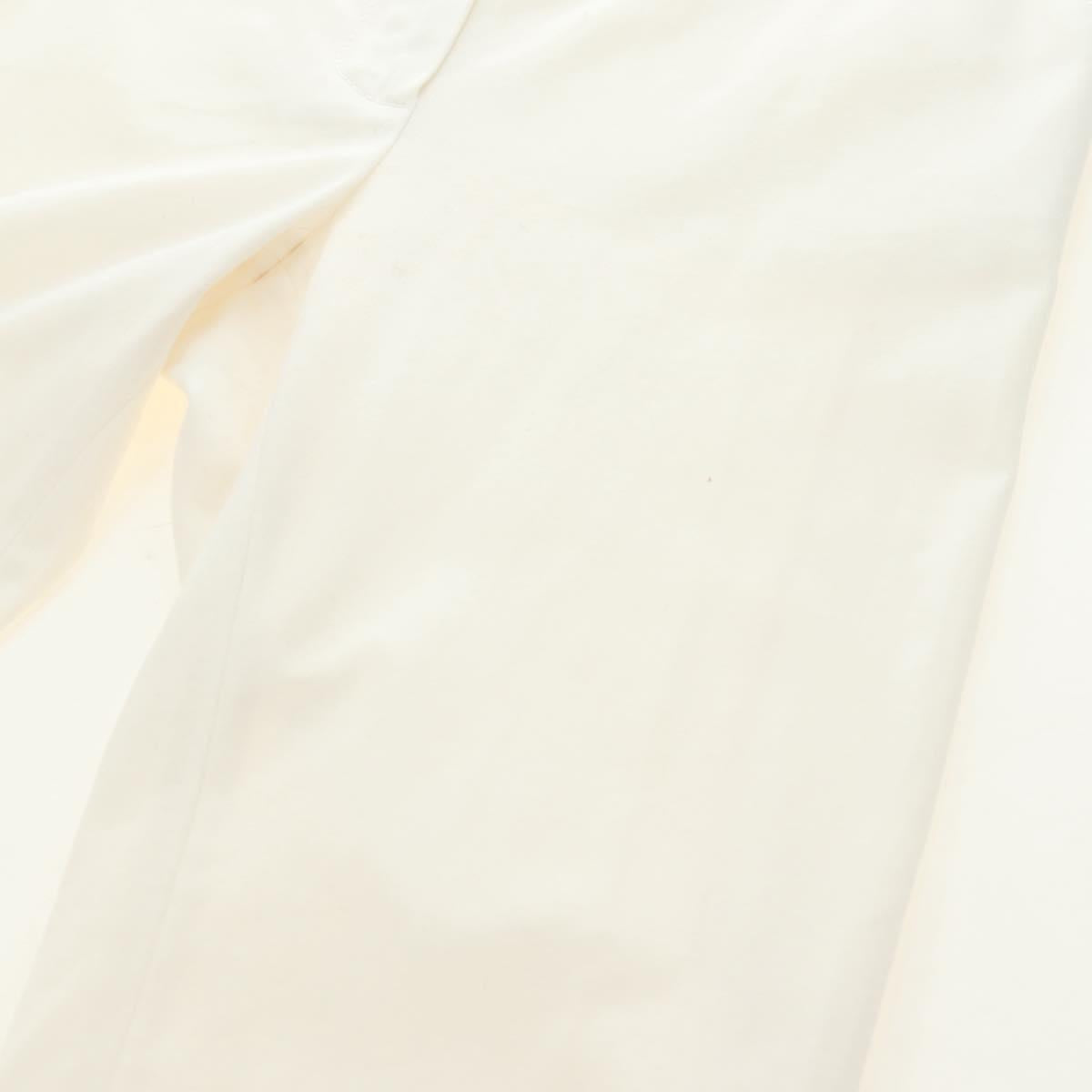 LOUIS VUITTON Pants Cotton White LV Auth 179552M