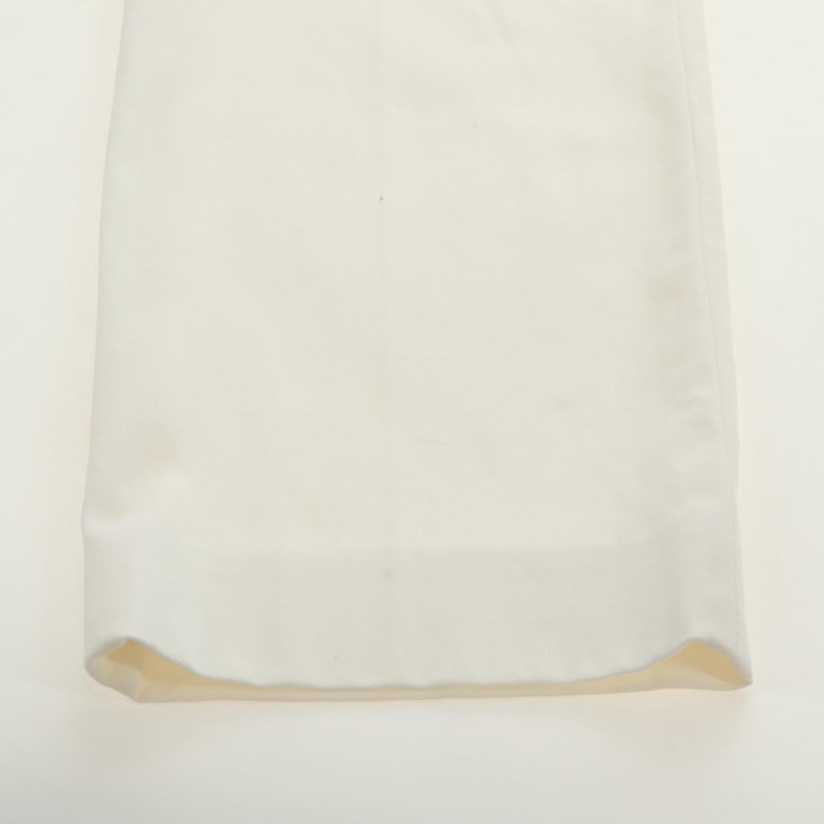 LOUIS VUITTON Pants Cotton White LV Auth 179552M