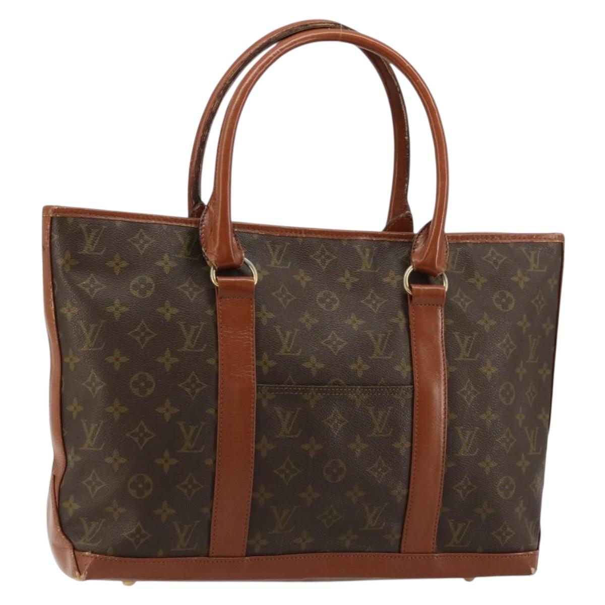 LOUIS VUITTON Monogram Sac Weekend PM Hand Bag M42425 LV Auth 179562
