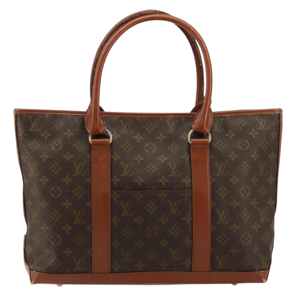 LOUIS VUITTON Monogram Sac Weekend PM Hand Bag M42425 LV Auth 179562
