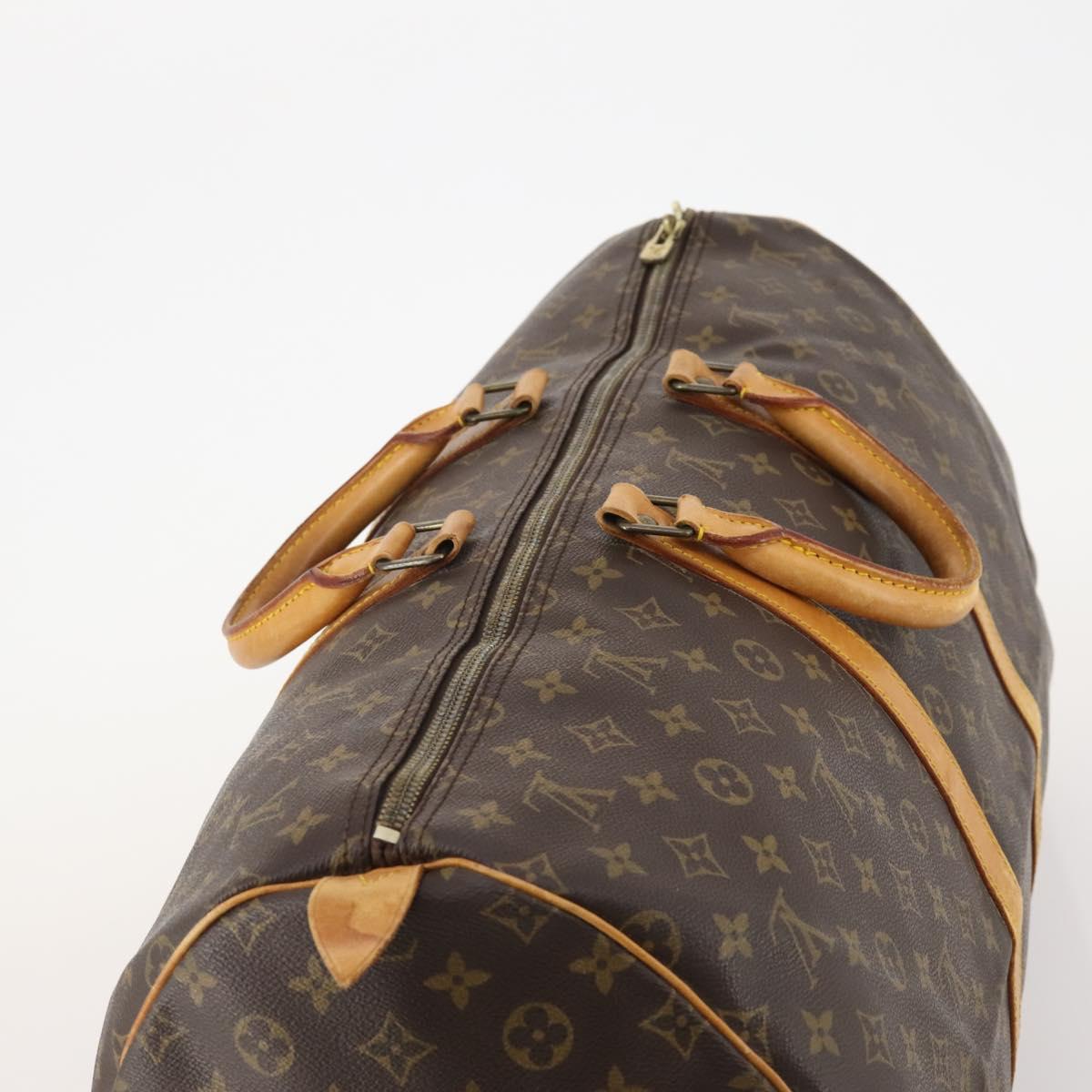 LOUIS VUITTON Monogram Keepall 55 Boston Bag M41424 LV Auth 179565