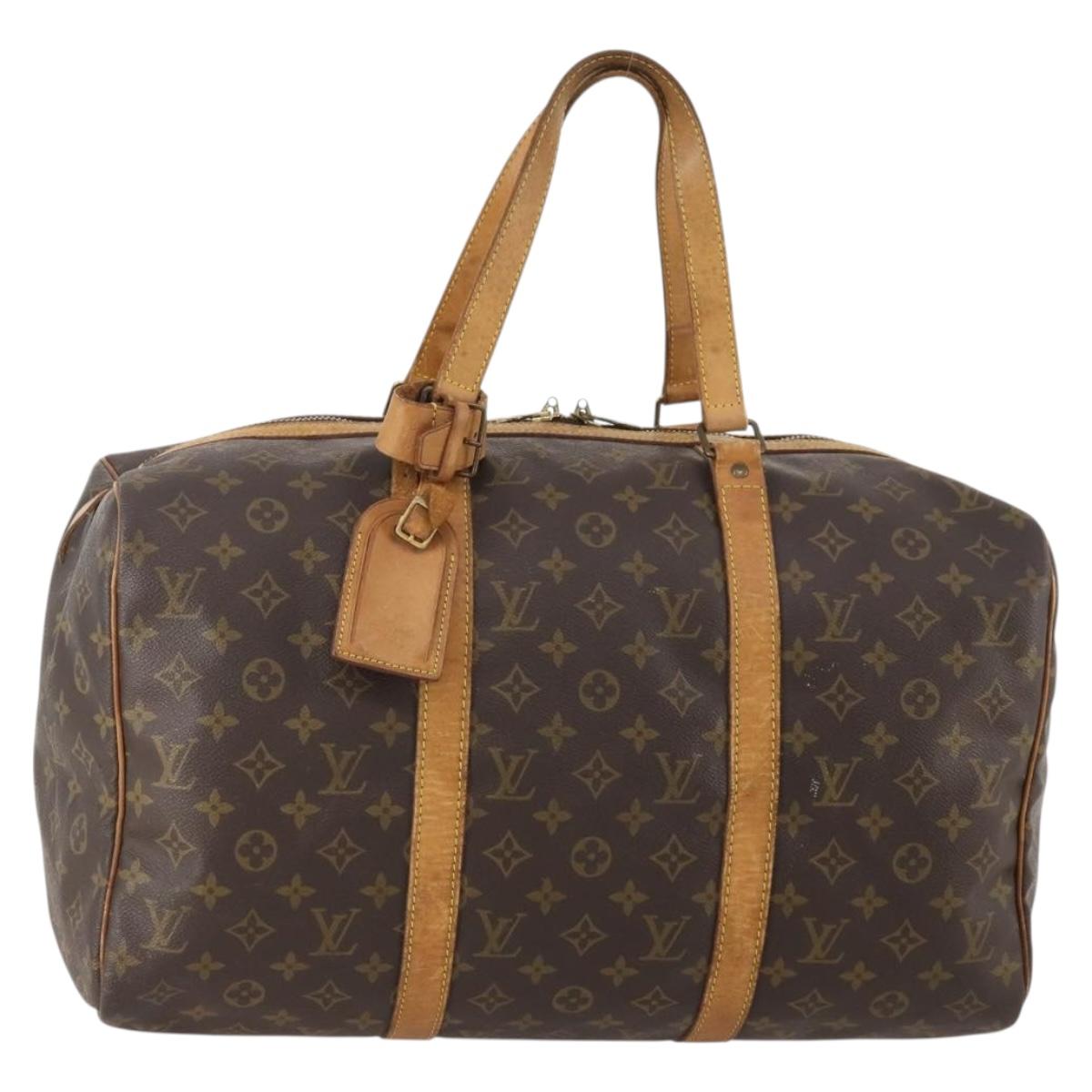 LOUIS VUITTON Monogram Sac Souple 45 Boston Bag M41624 LV Auth 179566