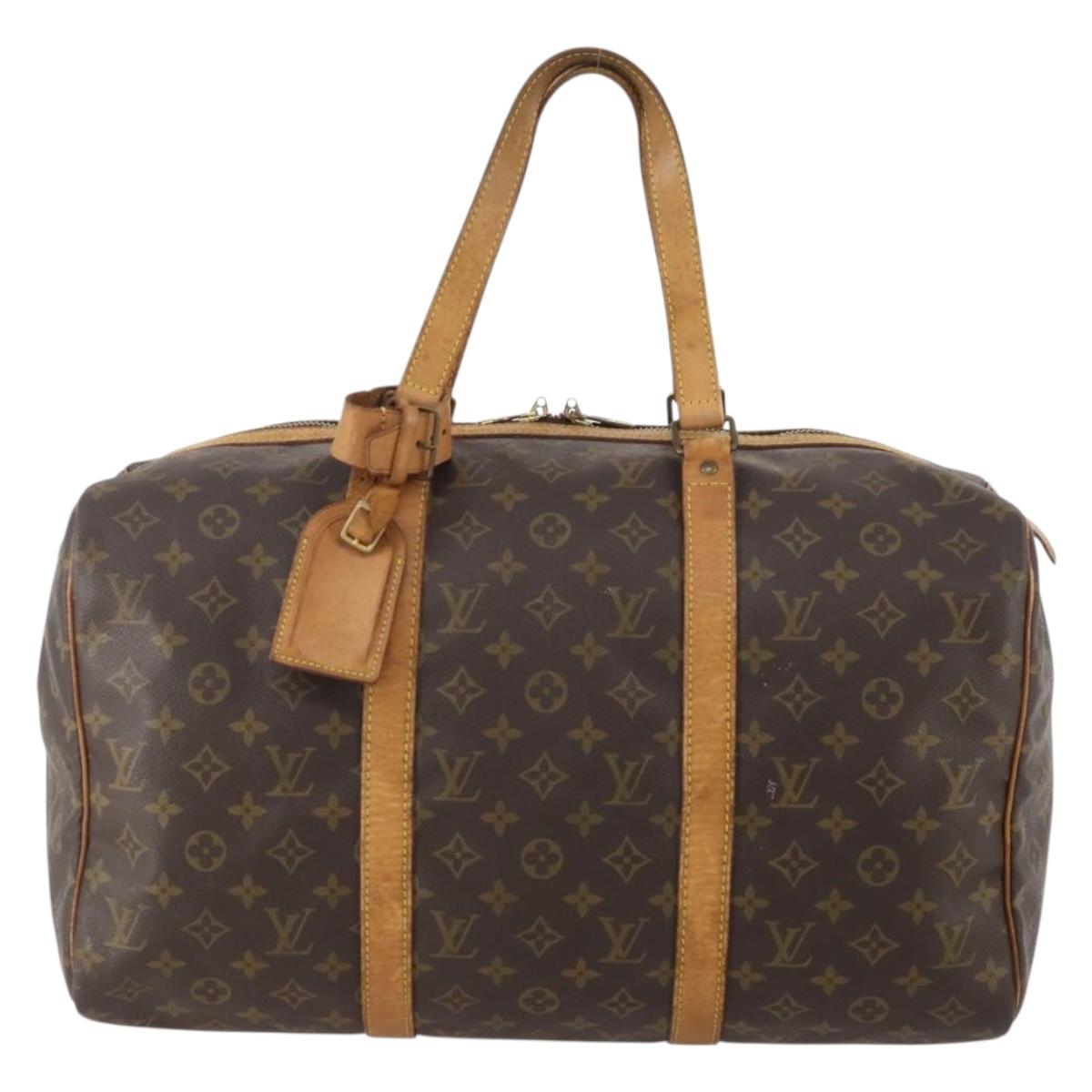 LOUIS VUITTON Monogram Sac Souple 45 Boston Bag M41624 LV Auth 179566