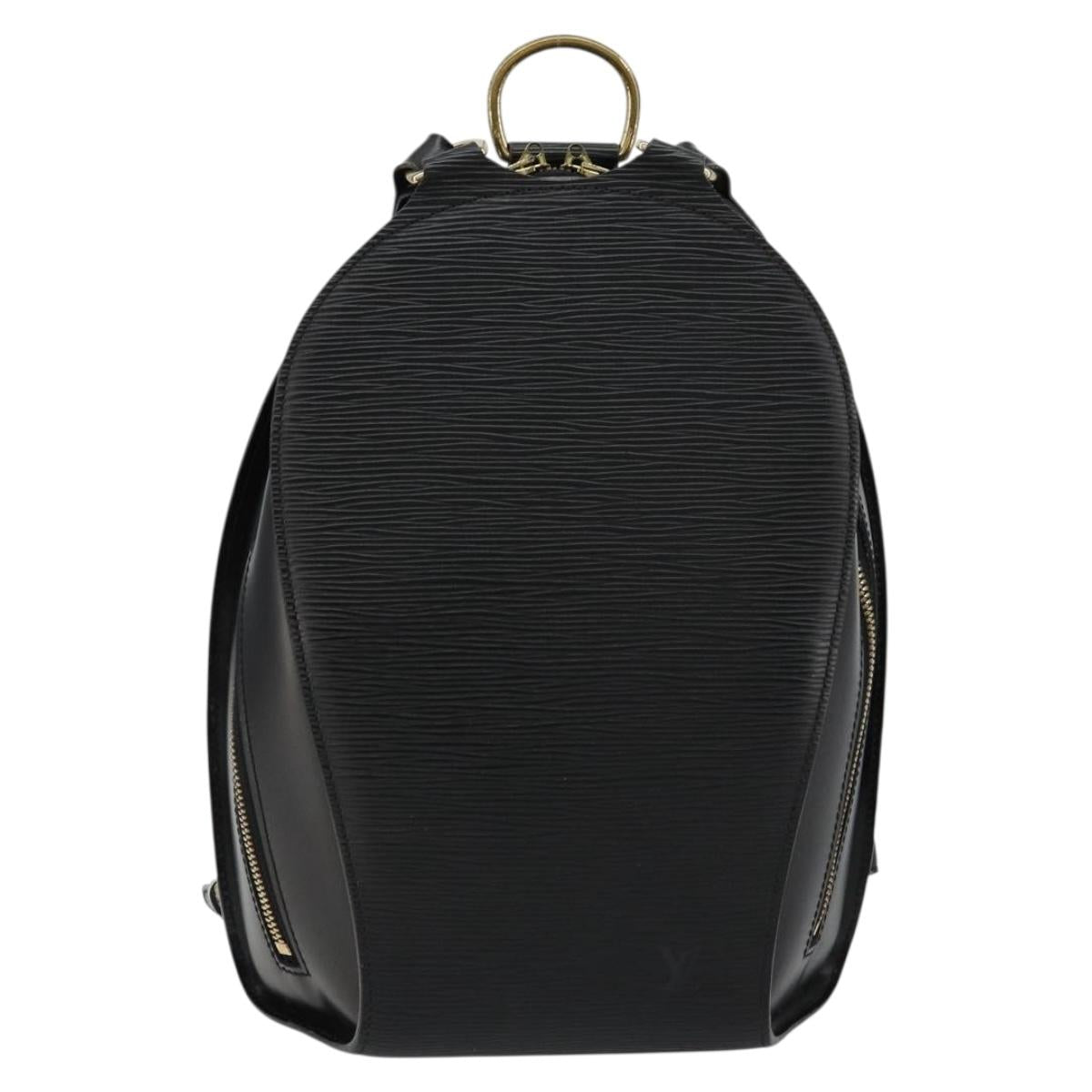 LOUIS VUITTON Epi Mabillon Backpack Black M52232 LV Auth 179576