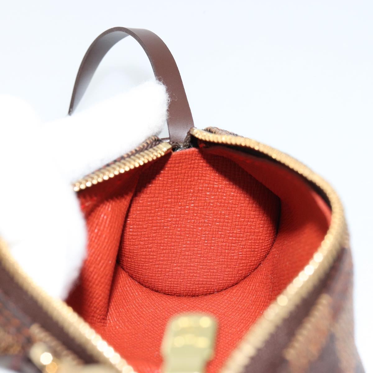 LOUIS VUITTON Damier Ebene Papillon Pouch LV Auth 179588