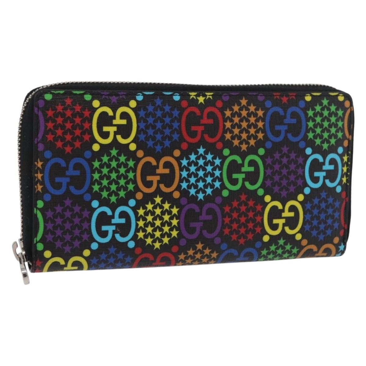 GUCCI GG Psychedelic Long Wallet Multicolor 601079 Auth 179591V