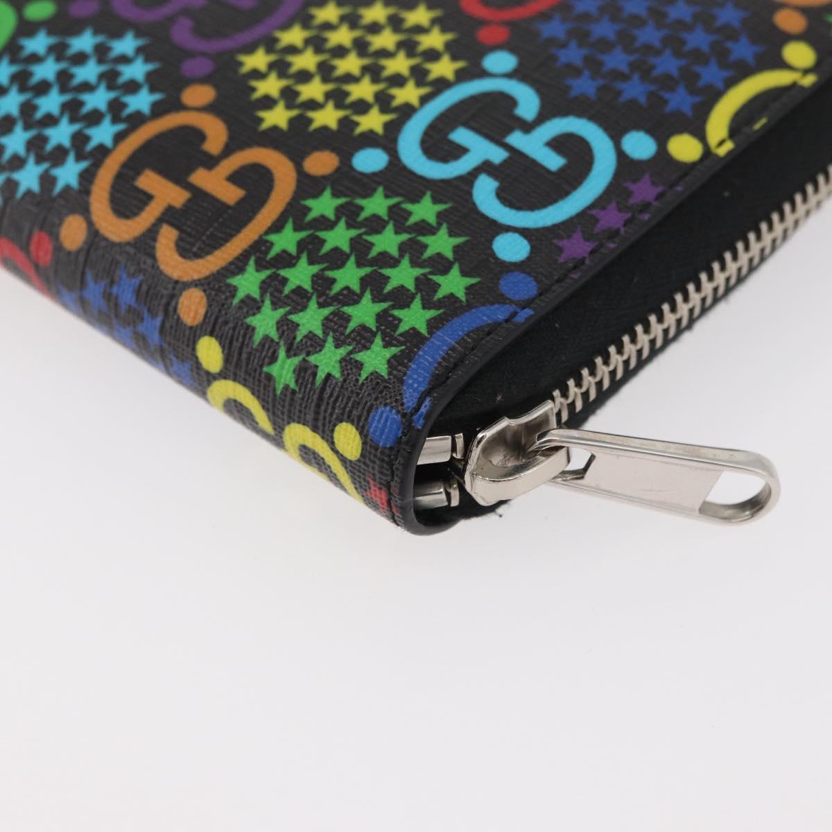 GUCCI GG Psychedelic Long Wallet Multicolor 601079 Auth 179591V