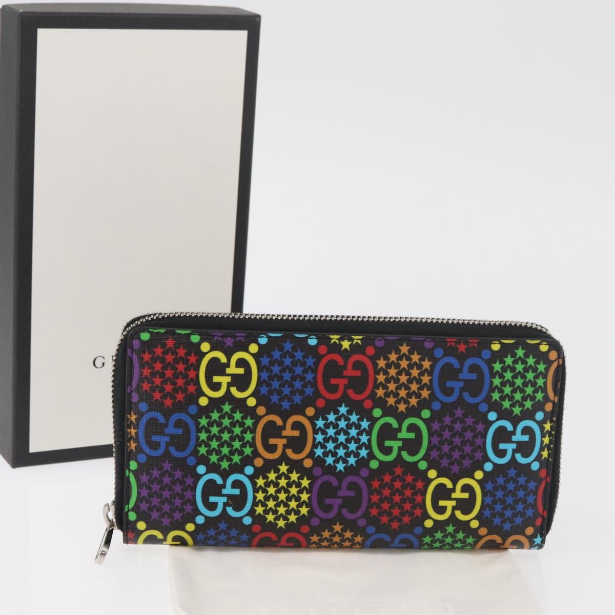 GUCCI GG Psychedelic Long Wallet Multicolor 601079 Auth 179591V