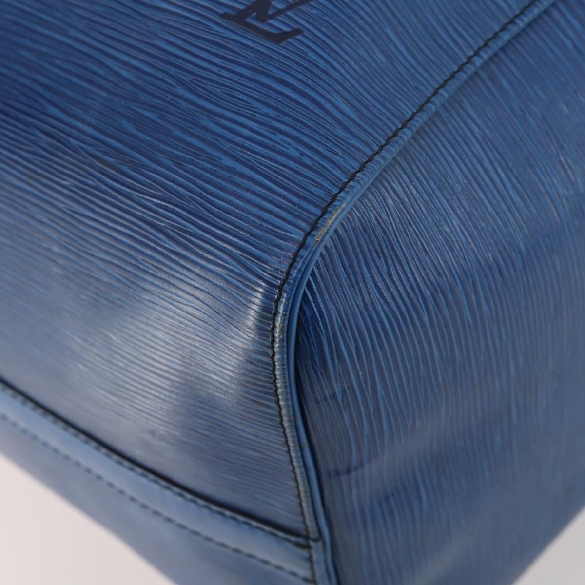 LOUIS VUITTON Epi Keepall 50 Boston Bag Blue M42965 LV Auth 179600