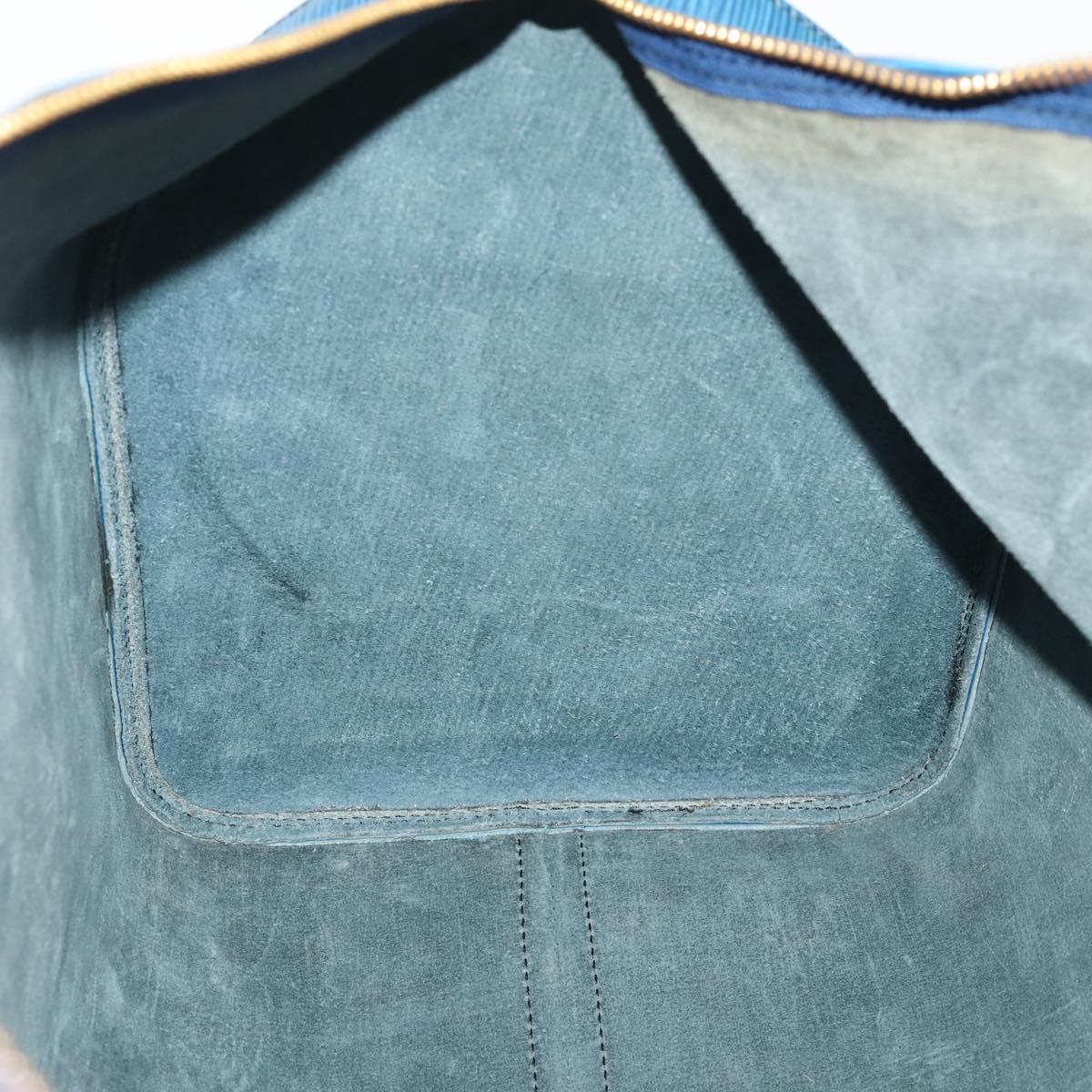 LOUIS VUITTON Epi Keepall 50 Boston Bag Blue M42965 LV Auth 179600