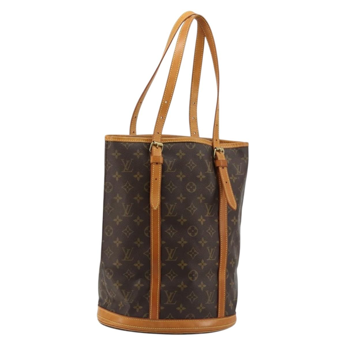 LOUIS VUITTON Monogram Bucket GM Shoulder Bag M42236 LV Auth 179601