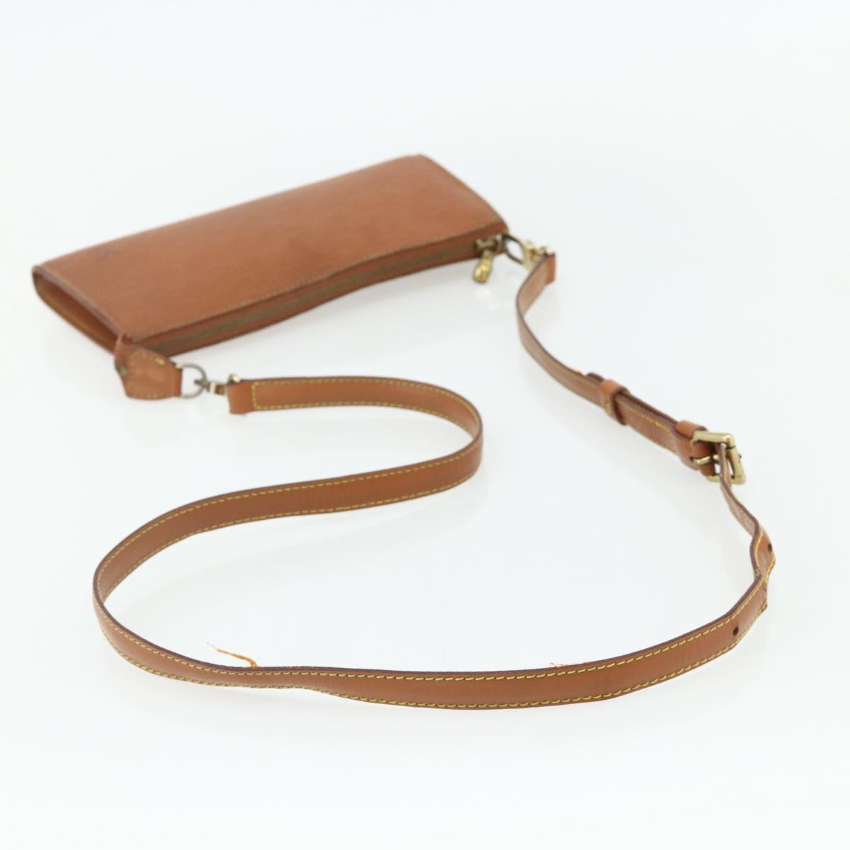 LOUIS VUITTON Epi Pochette Accessoires Pouch Brown M52953 LV Auth 179623