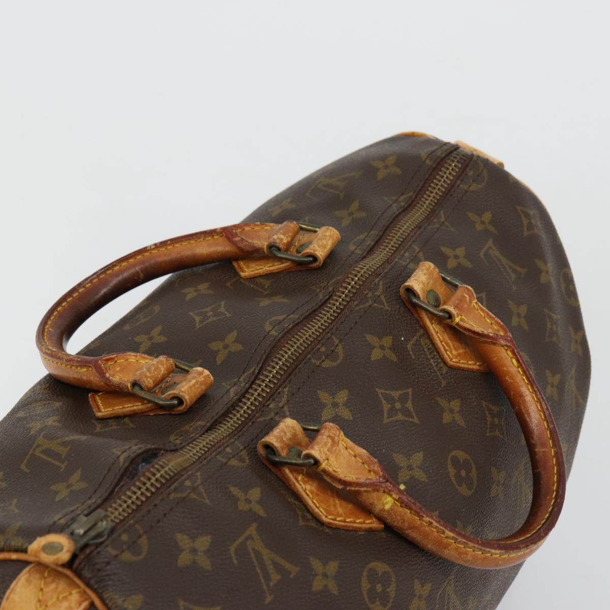LOUIS VUITTON Monogram Speedy 30 Hand Bag M41526 LV Auth 179631