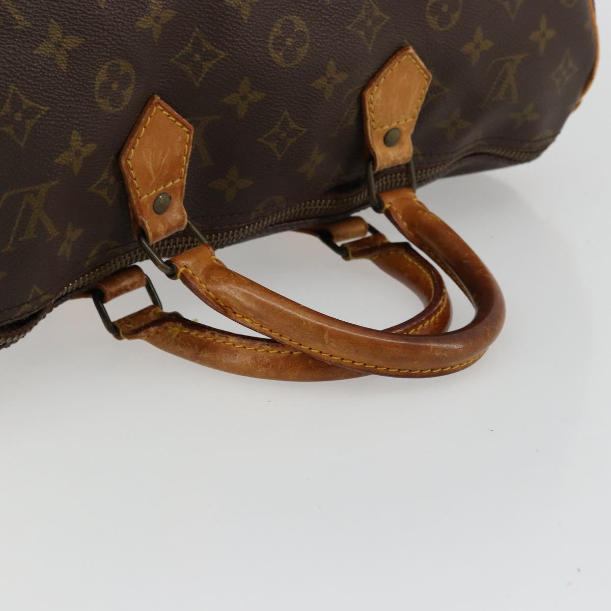 LOUIS VUITTON Monogram Speedy 30 Hand Bag M41526 LV Auth 179631