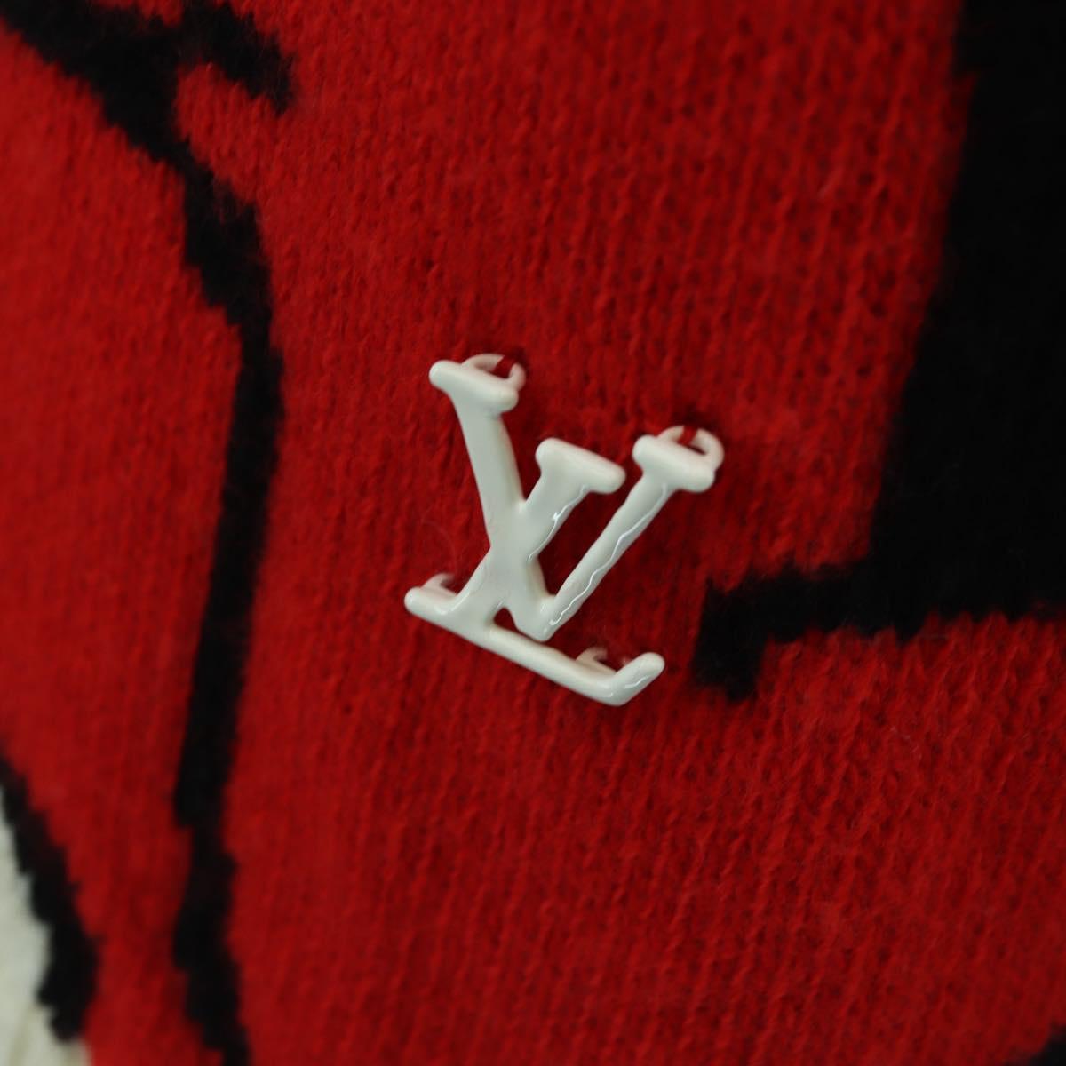 LOUIS VUITTON Knit Sweater Wool Multicolor LV Auth 179650M