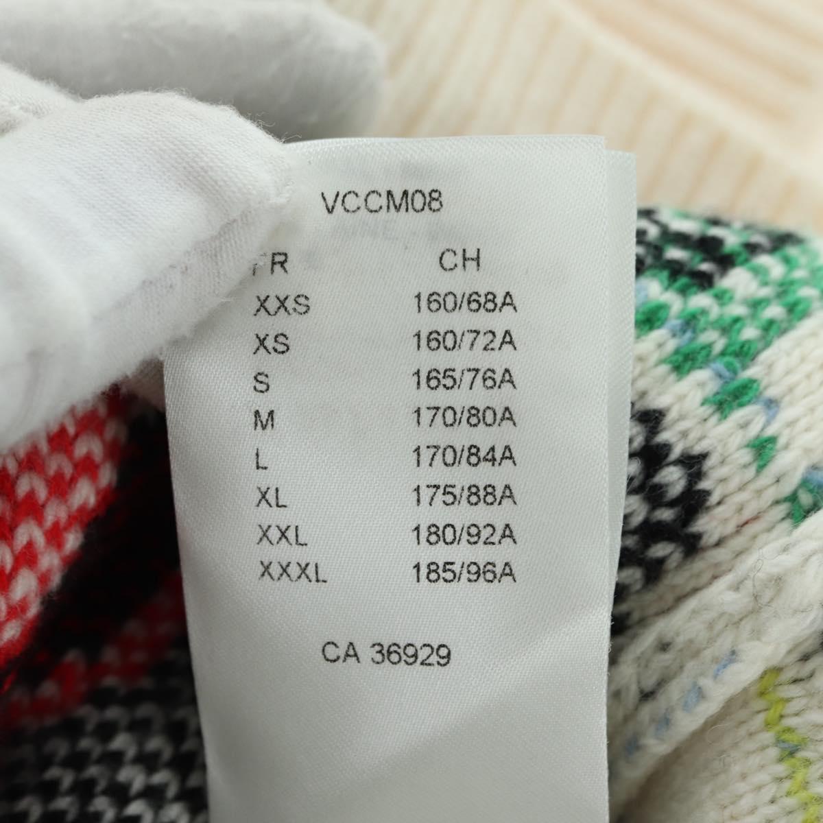 LOUIS VUITTON Knit Sweater Wool Multicolor LV Auth 179650M