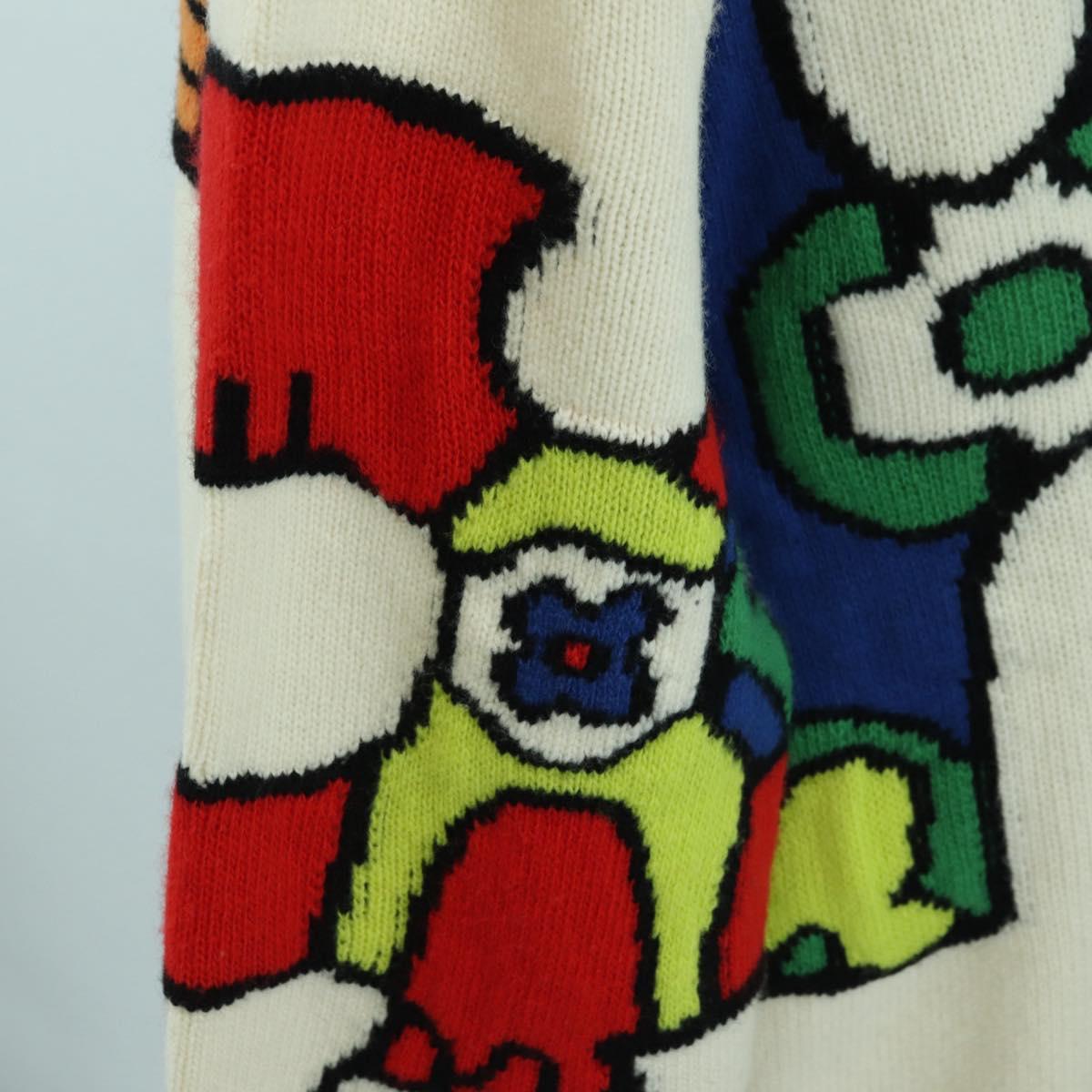 LOUIS VUITTON Knit Sweater Wool Multicolor LV Auth 179650M