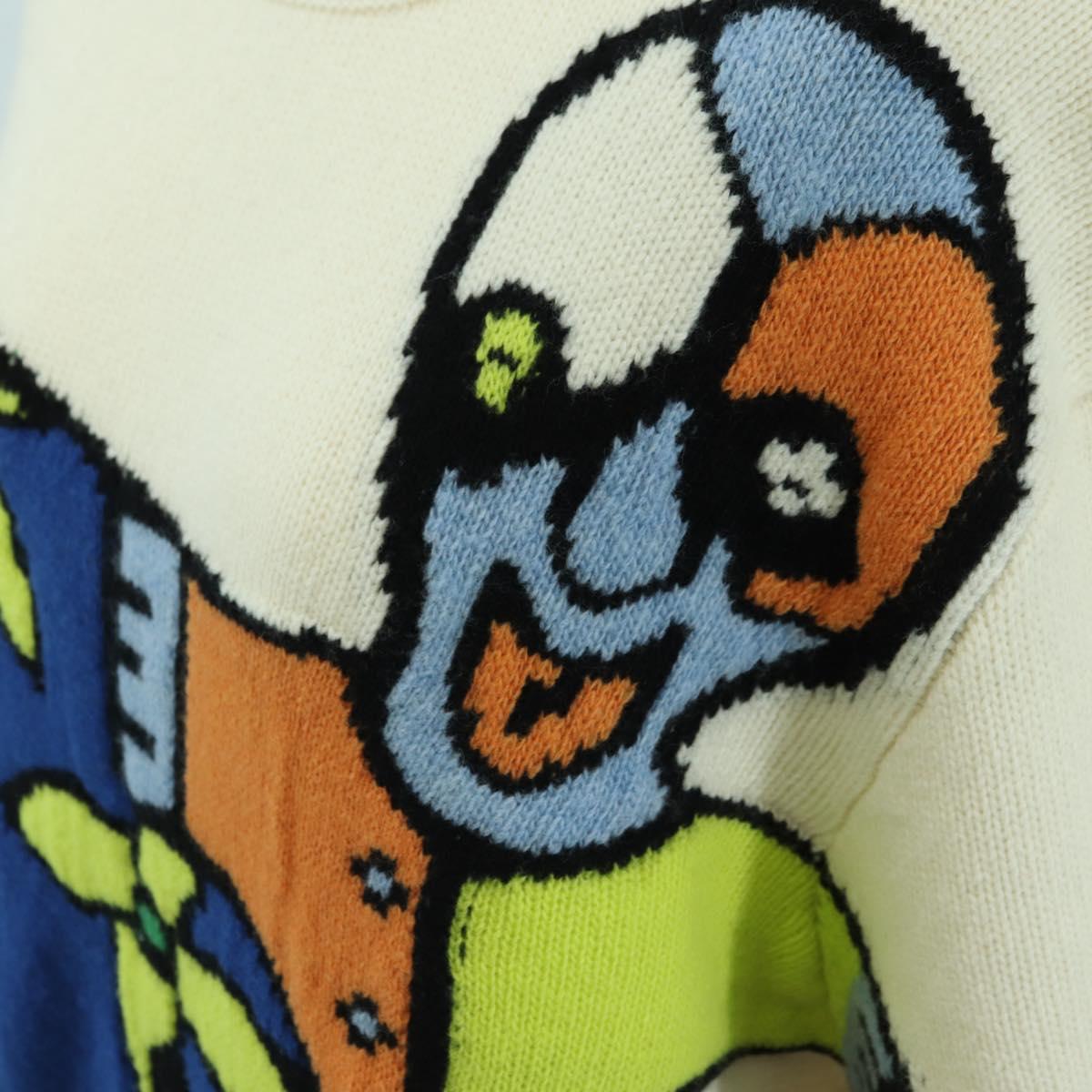 LOUIS VUITTON Knit Sweater Wool Multicolor LV Auth 179650M