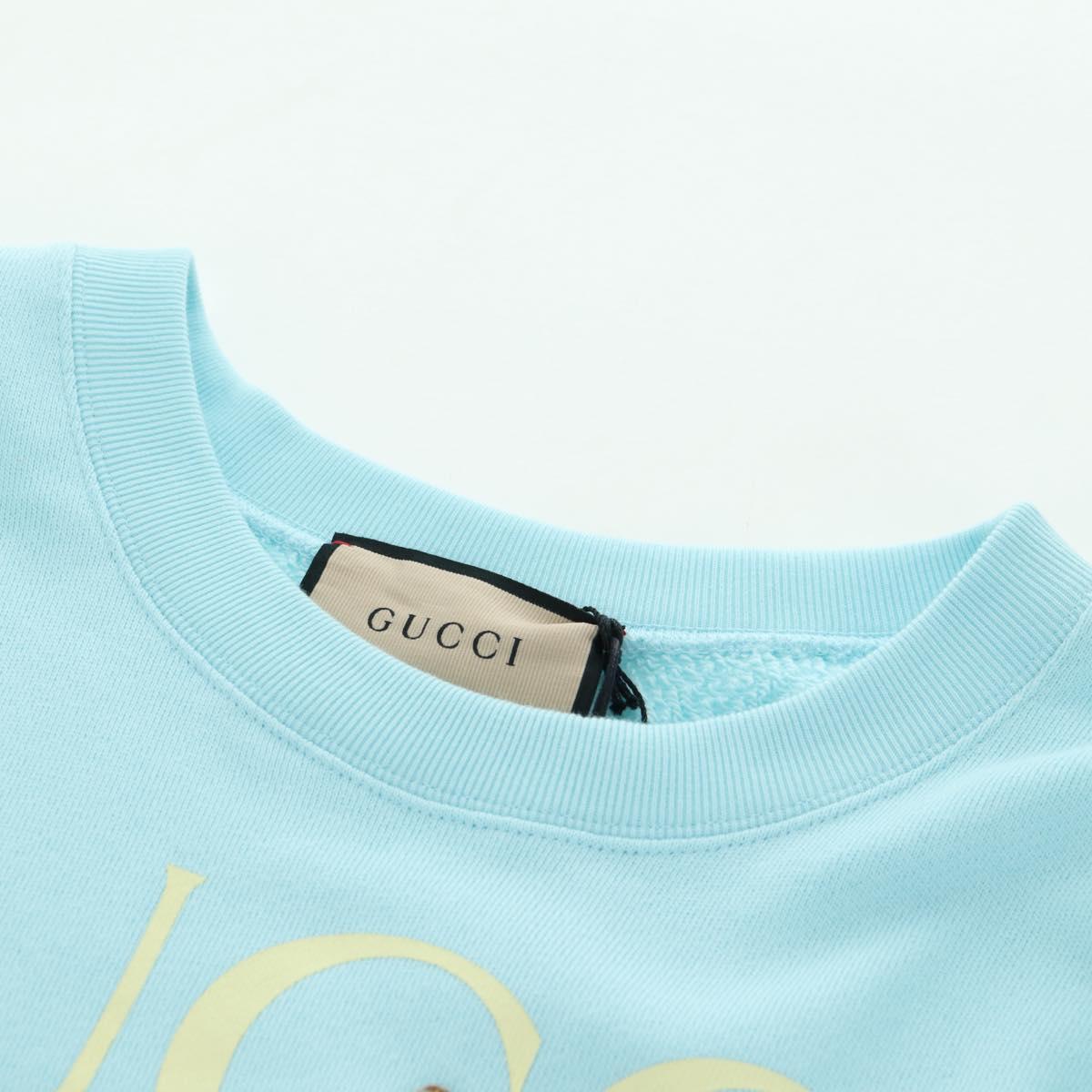 GUCCI Bananya Collaboration Trainer Cotton Light Blue Auth 179651M