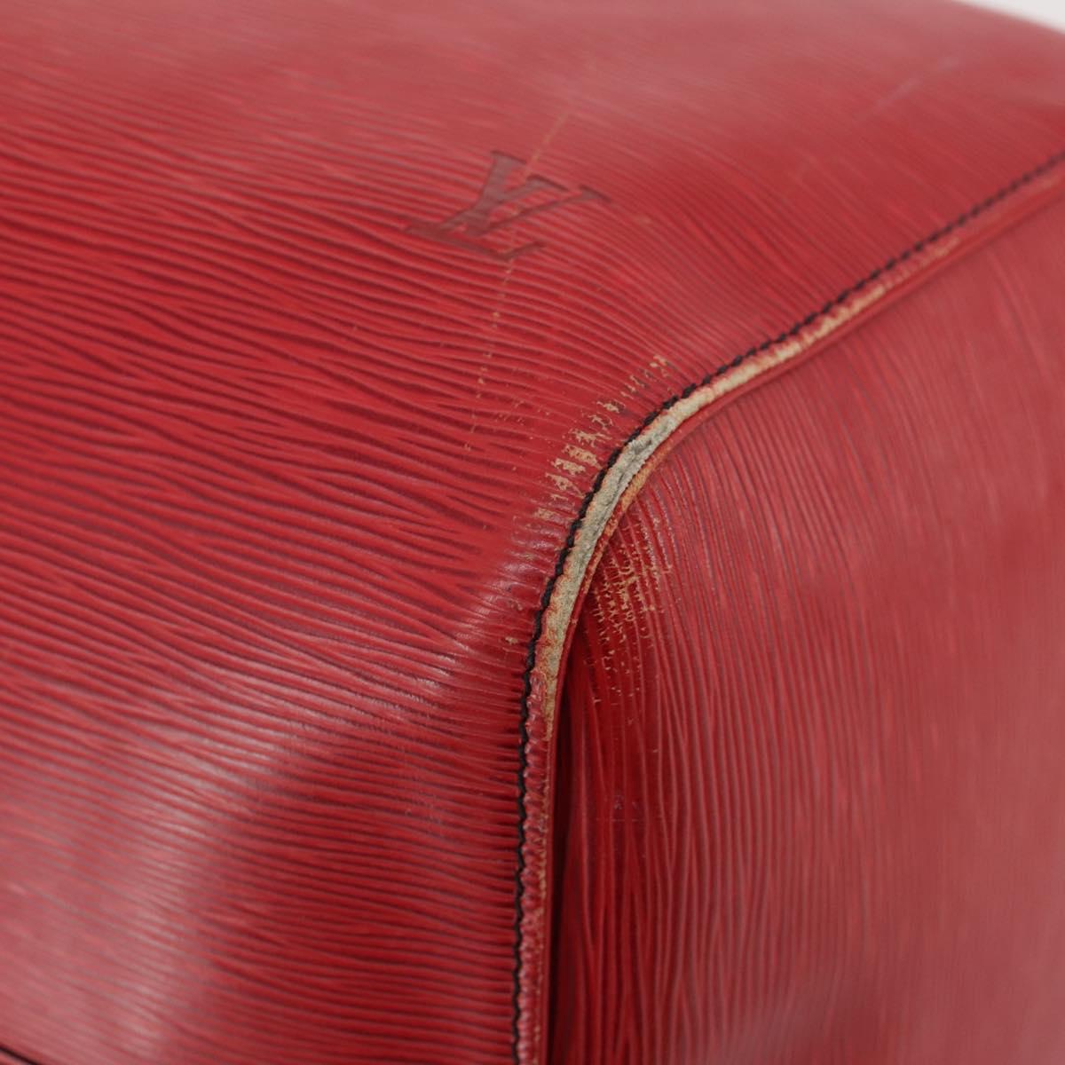LOUIS VUITTON Epi Keepall 55 Boston Bag Red M42957 LV Auth 179665A