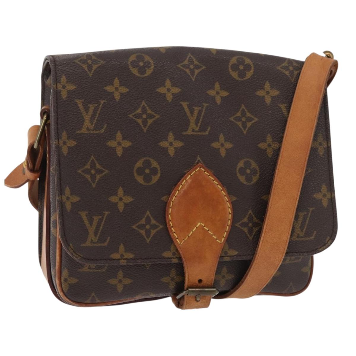 LOUIS VUITTON Monogram Cartouchiere MM Shoulder Bag M51253 LV Auth 179669