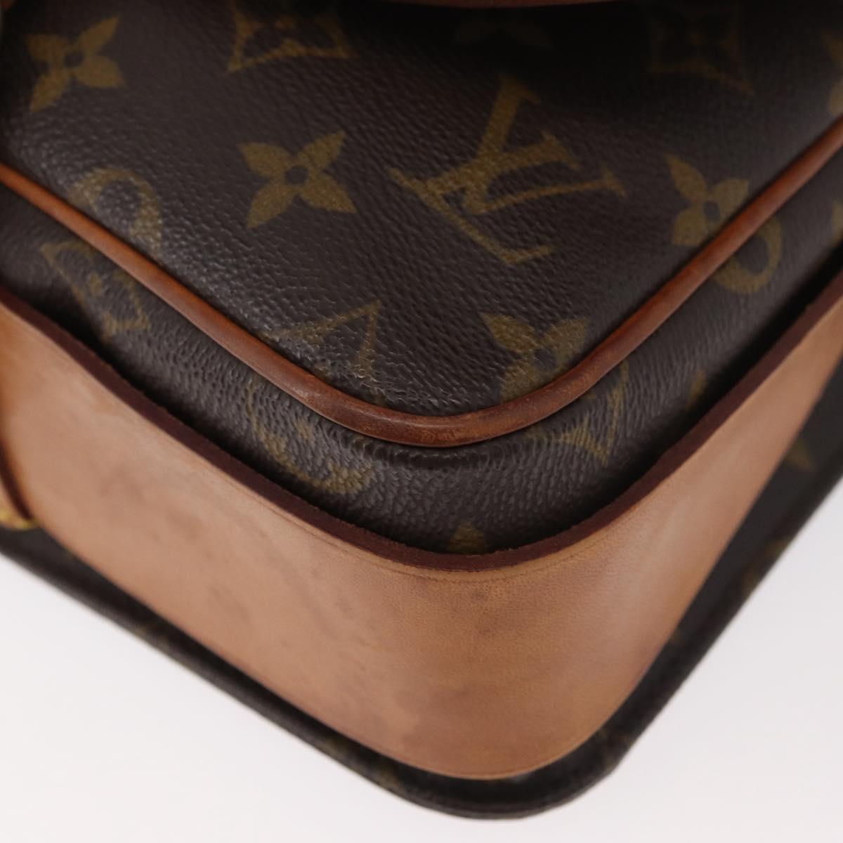 LOUIS VUITTON Monogram Cartouchiere MM Shoulder Bag M51253 LV Auth 179669