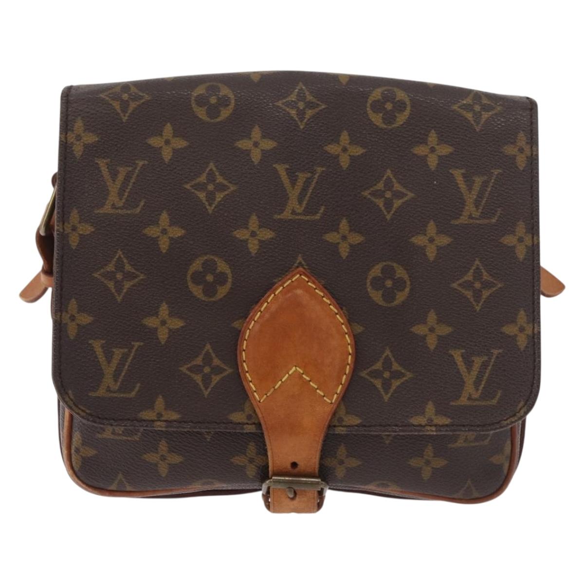 LOUIS VUITTON Monogram Cartouchiere MM Shoulder Bag M51253 LV Auth 179669
